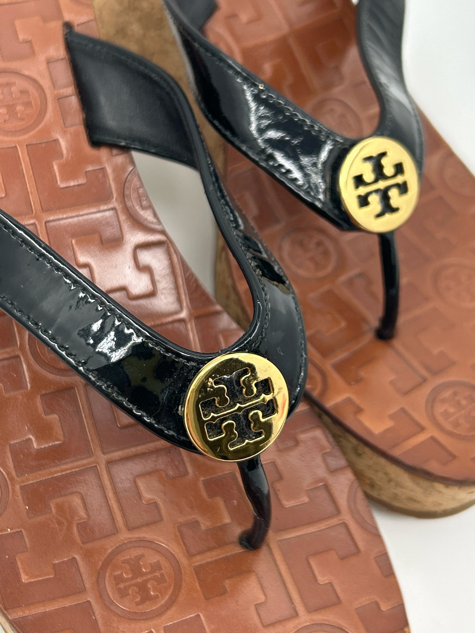 TORY BURCH Size 7M Black Women Sandal