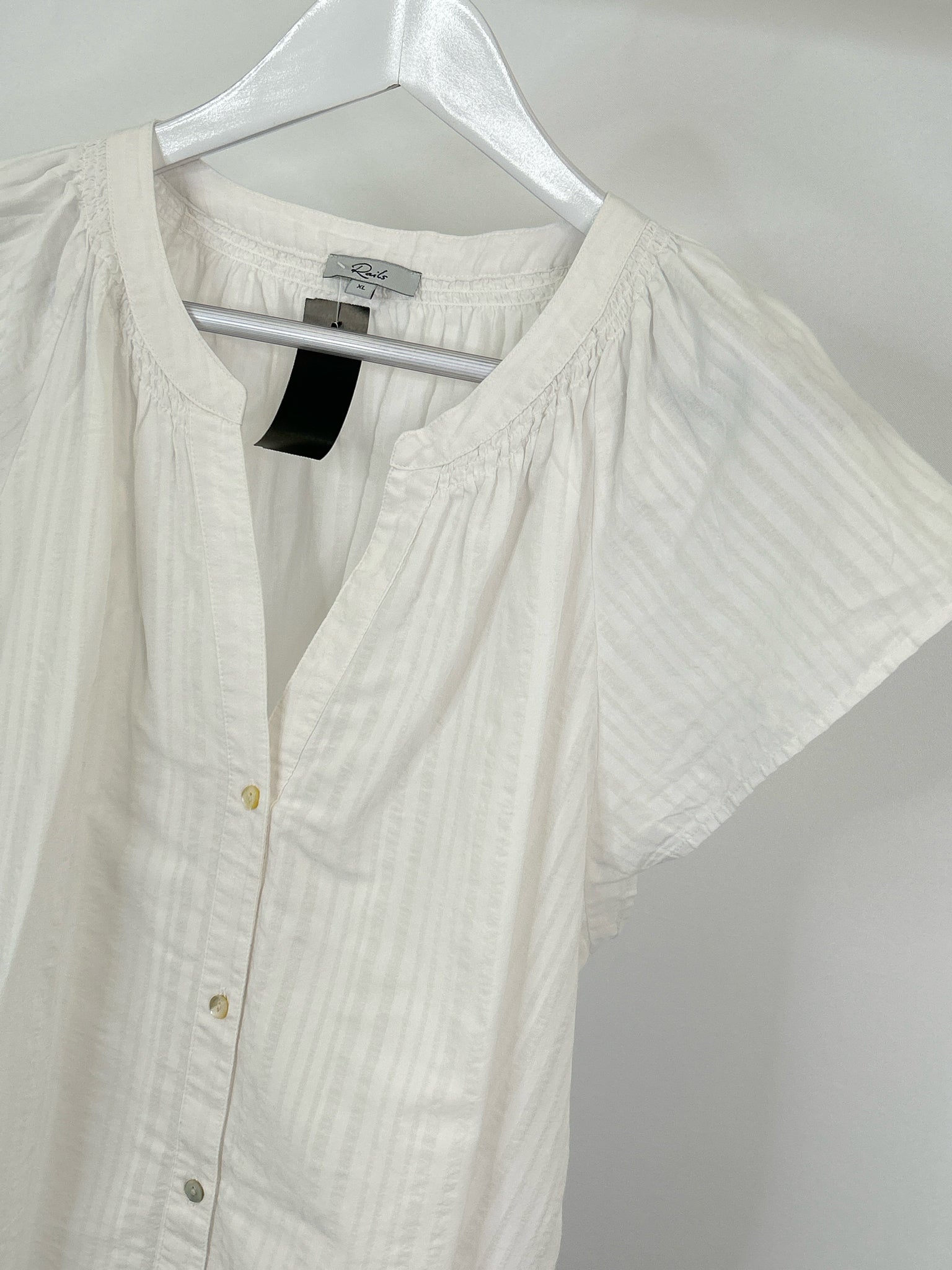 RAILS Size XL White Women Top