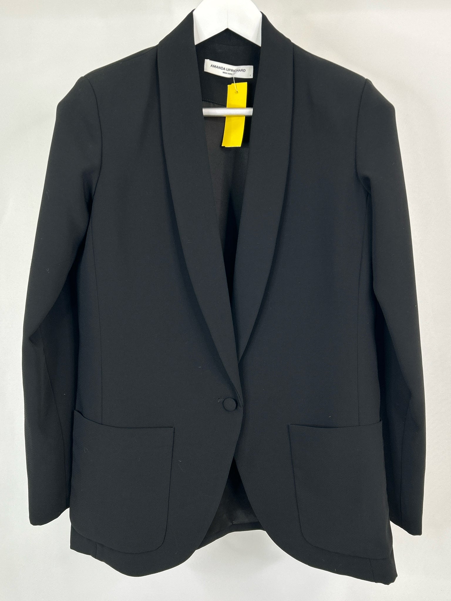 AMANDA UPRICHARD Size S Black Women Blazer