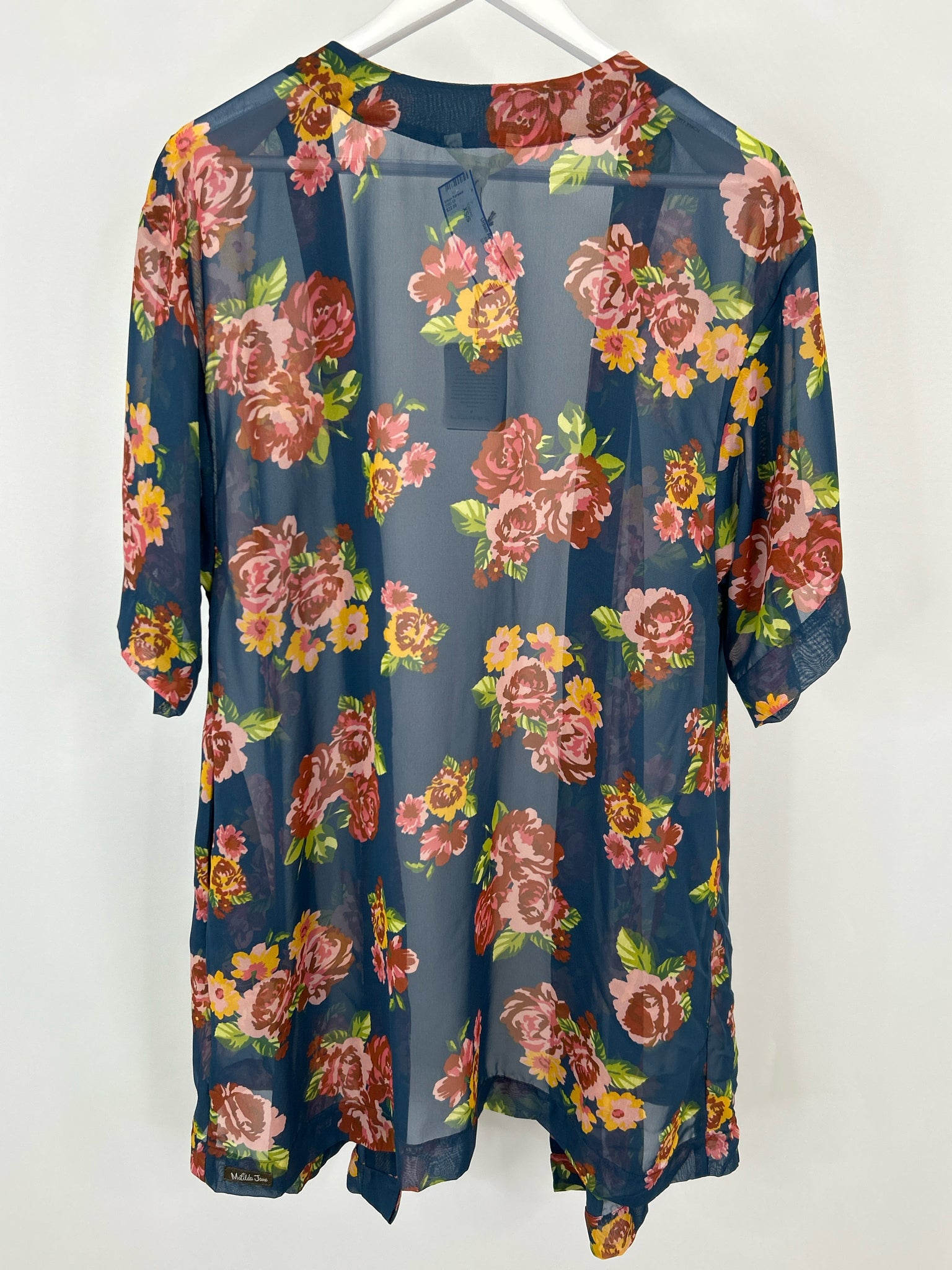 MATILDA JANE Size XS/S Blue floral Women Kimono