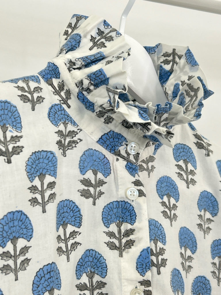 SAULE PARC Size S Women's WHITE AND BLUE Shirt