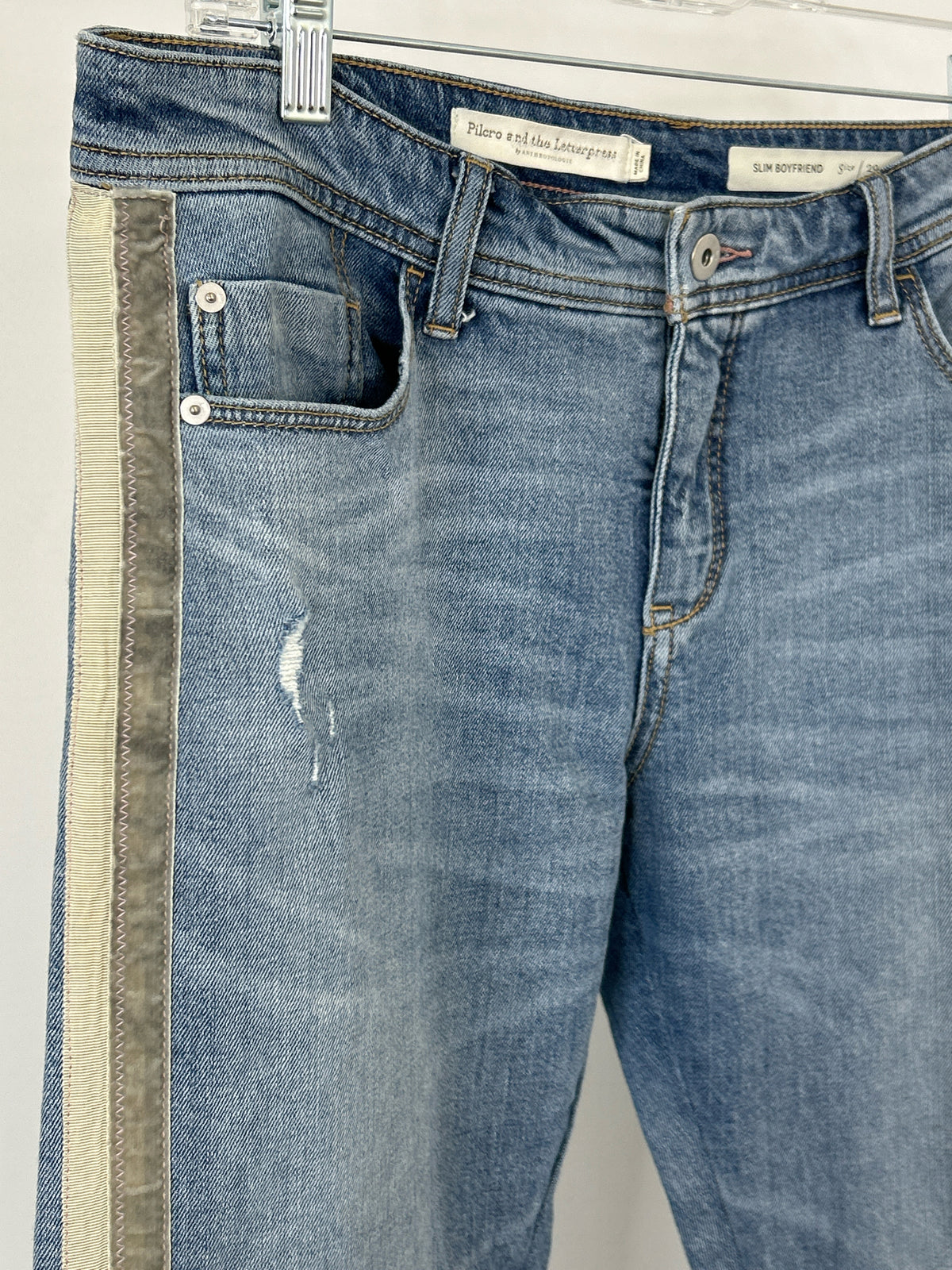 PILCRO AND THE LETTERPRESS Size 29/8 LIGHT BLUE DENIM Women jeans