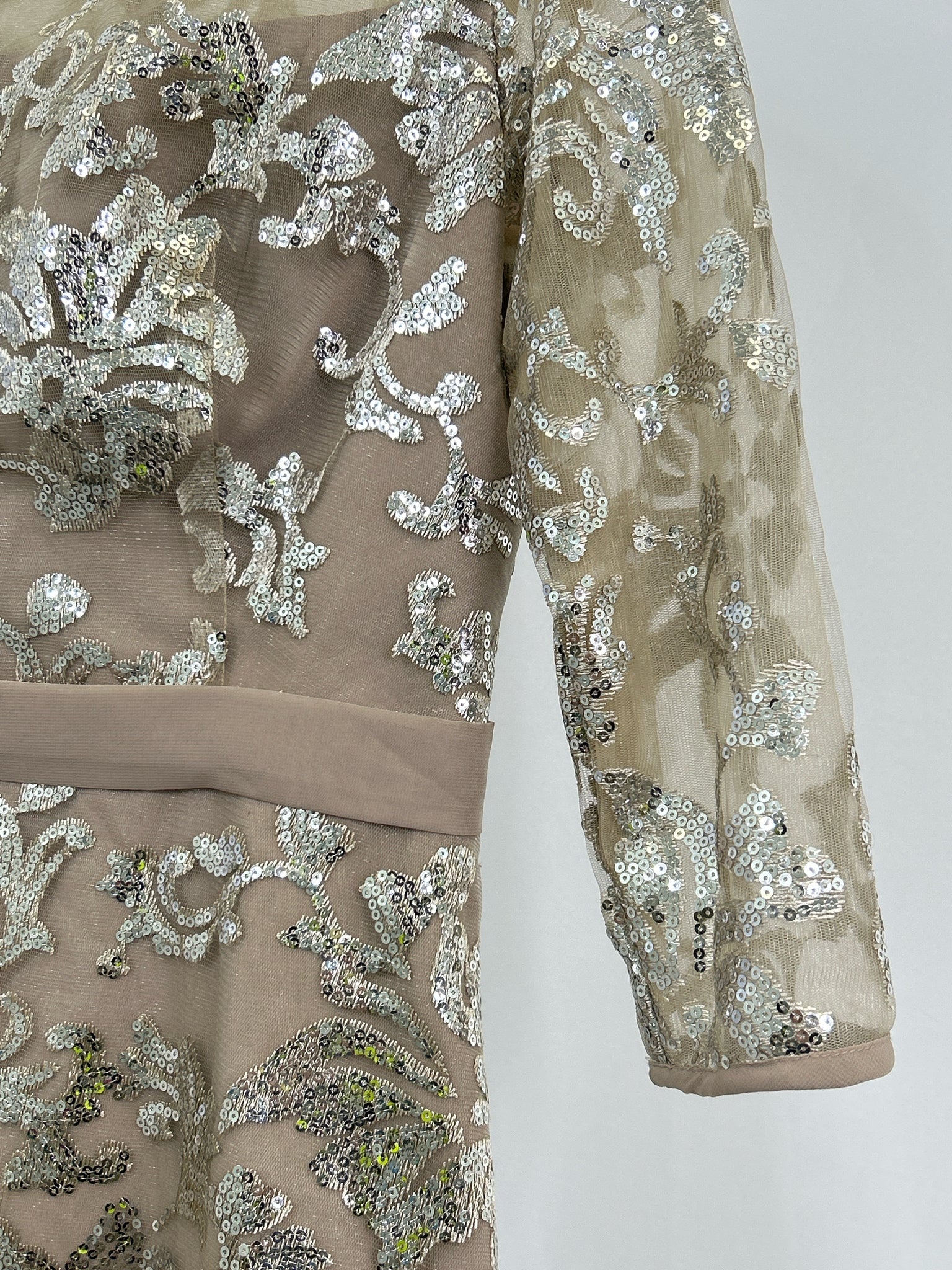 JJ's HOUSE Size 10 Taupe Women Dress NWT