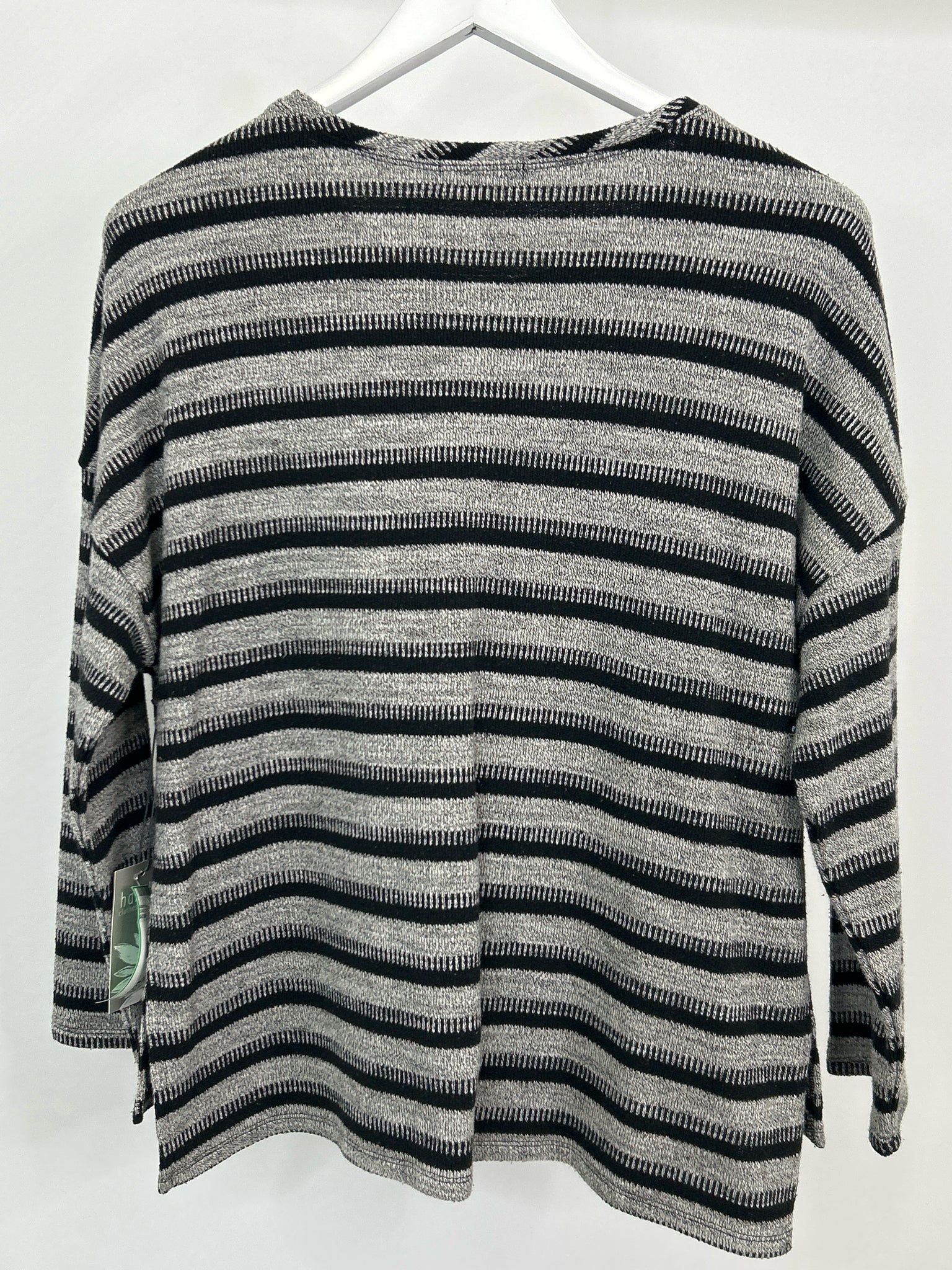 HABITAT Size S White Striped Women Sweater NWT