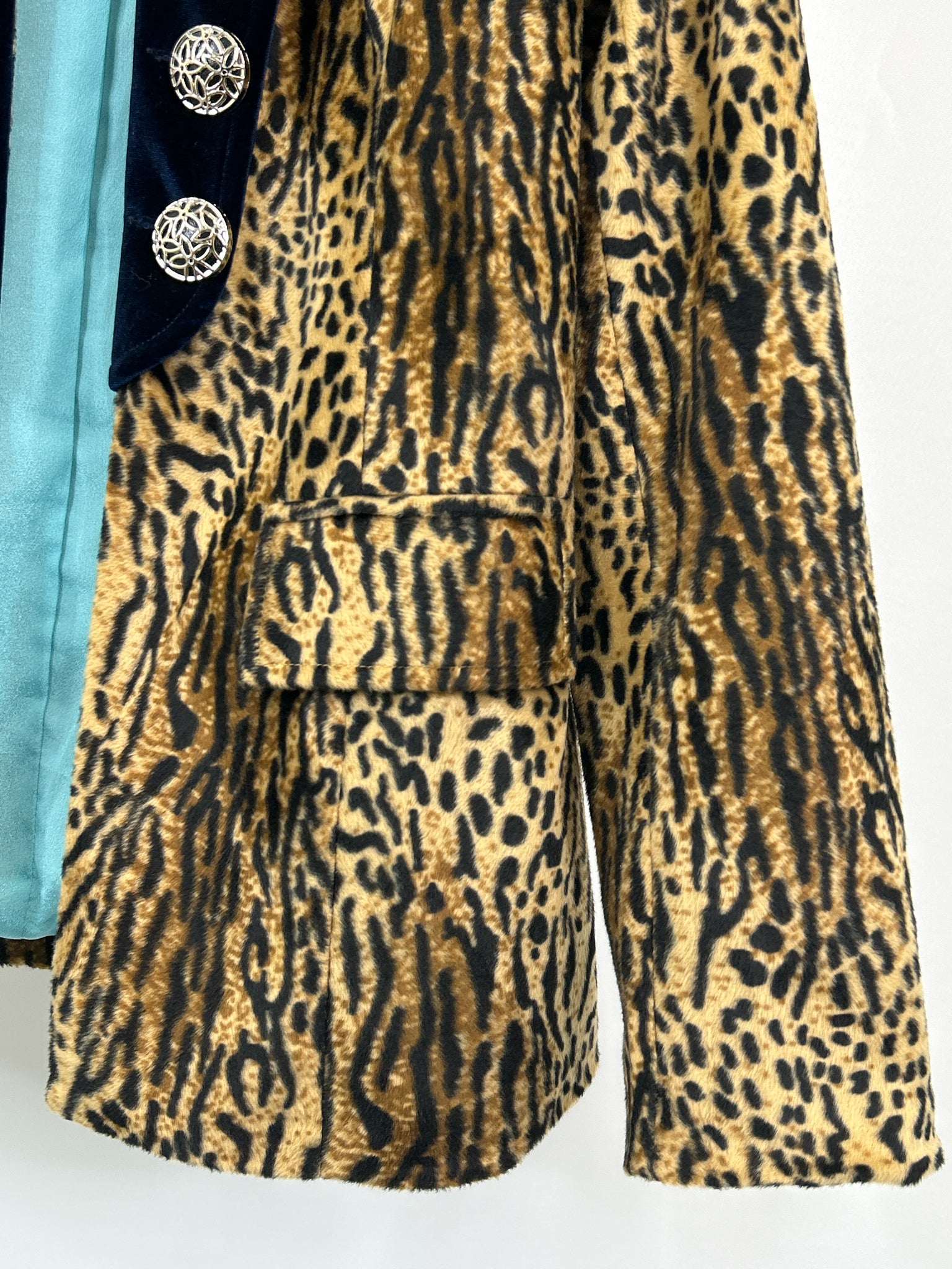 Ritzy Gypsy Size L Brown Print Women Blazer