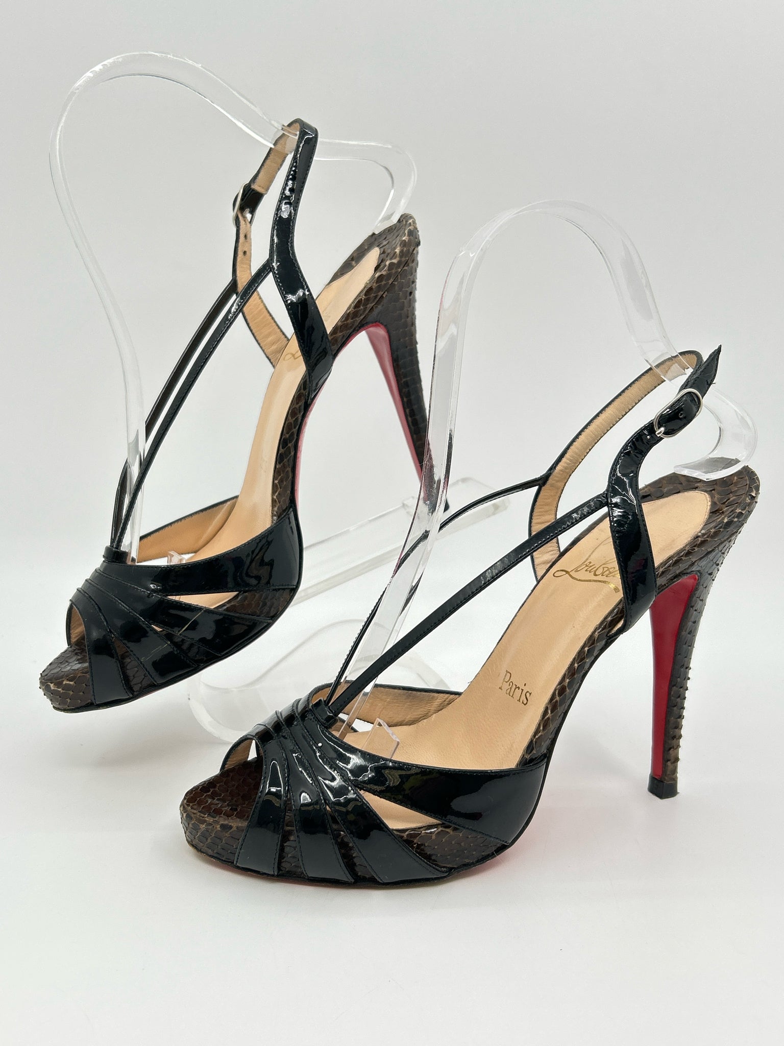 CHRISTIAN LOUBOUTIN Size 38.5 Black Women Sandal