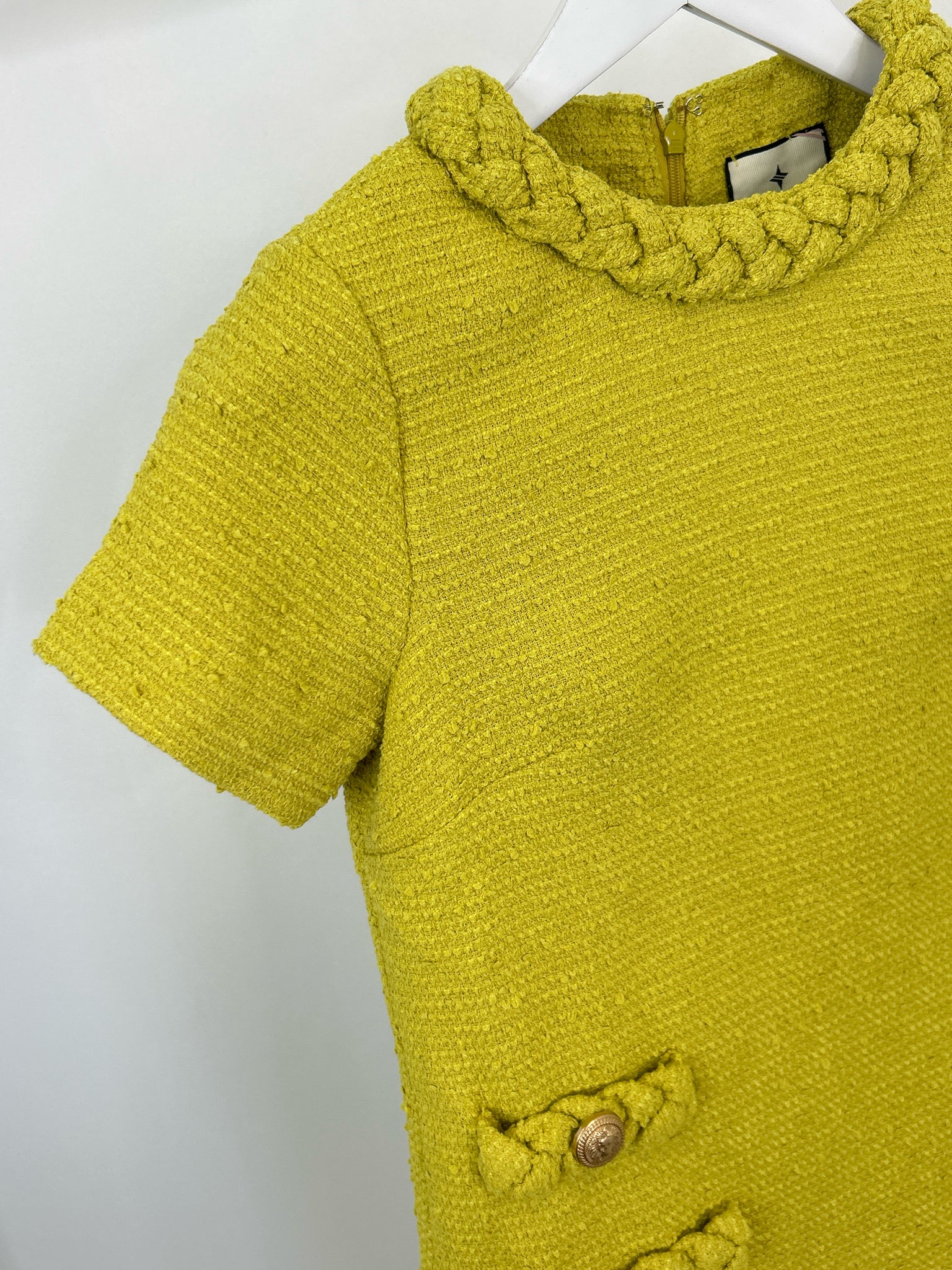 TUCKERNUCK Size XXS Chartreuse Women Dress NW