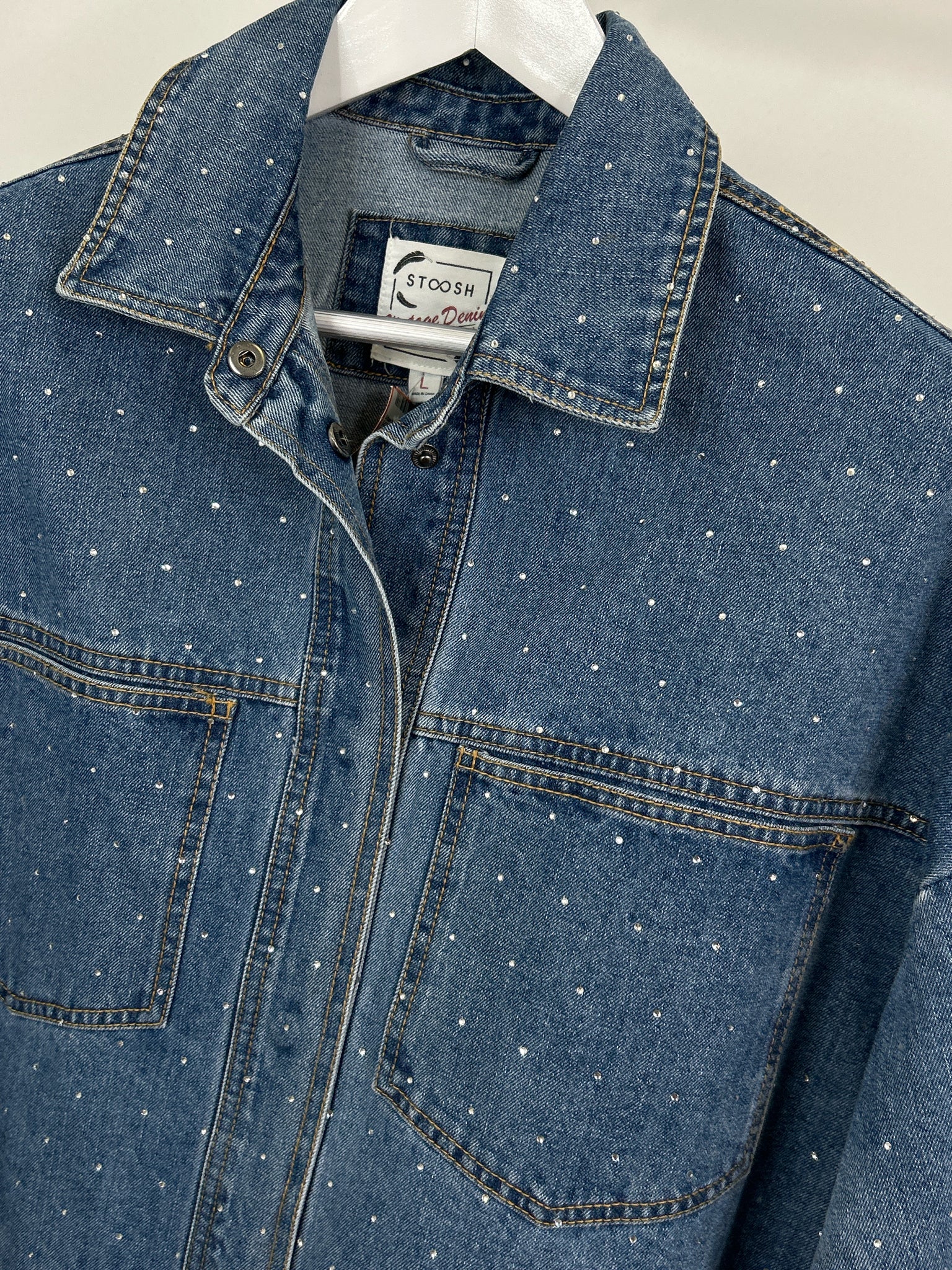 STOOSH Size L Blue Women Jacket