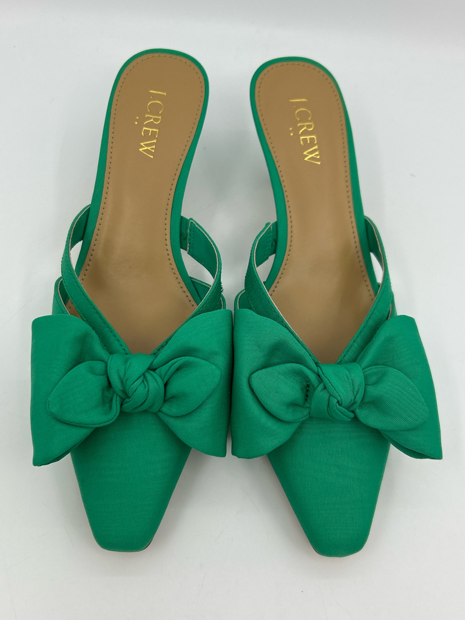 J. CREW Size 6.5 Green Women Pumps NIB