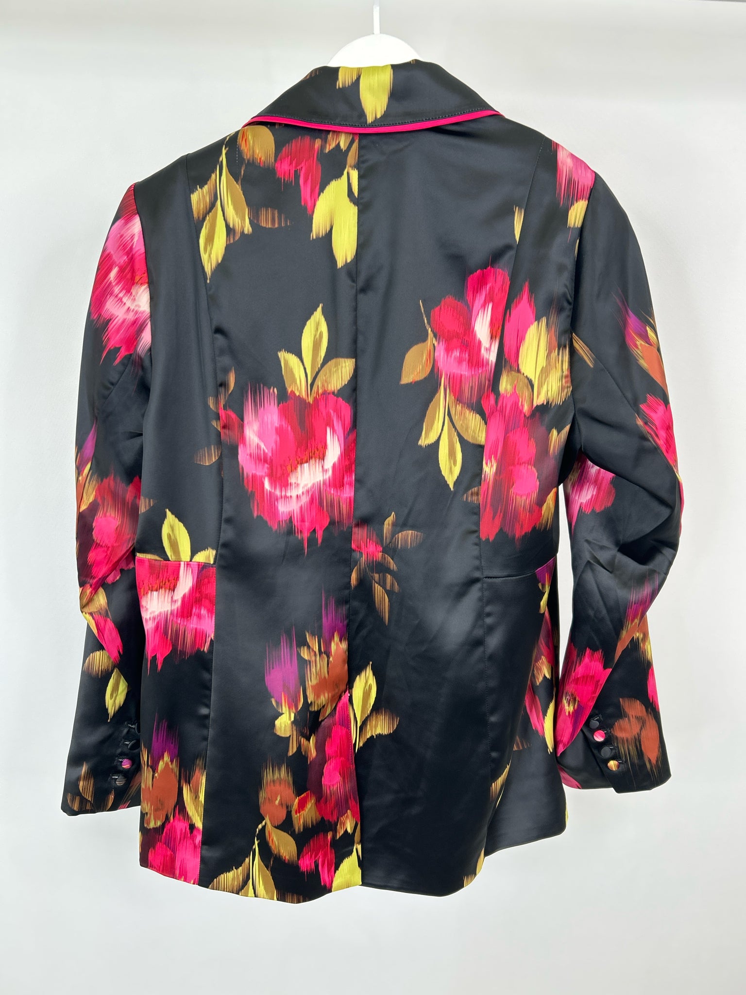TORRID Size 10 Black Floral Women Blazer