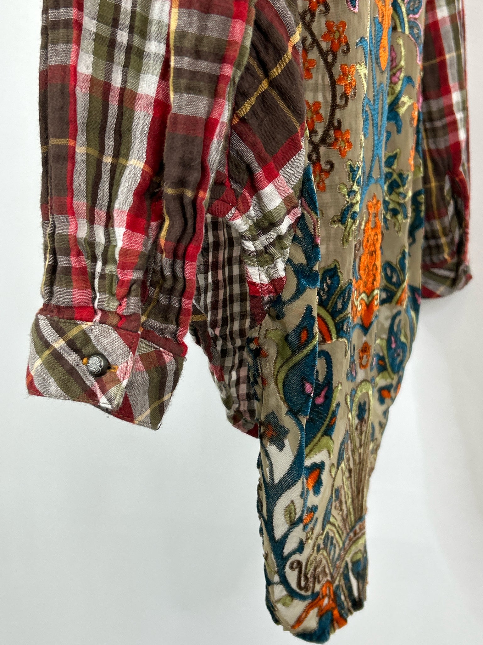 ARATTA SILENT JOURNEY Size S Red and Brown Women Shirt