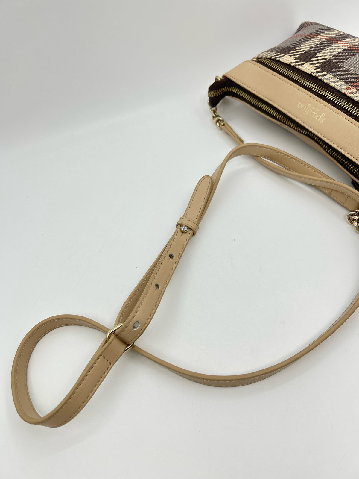 SPARTINA 449 CREAM PLAID Women Purse