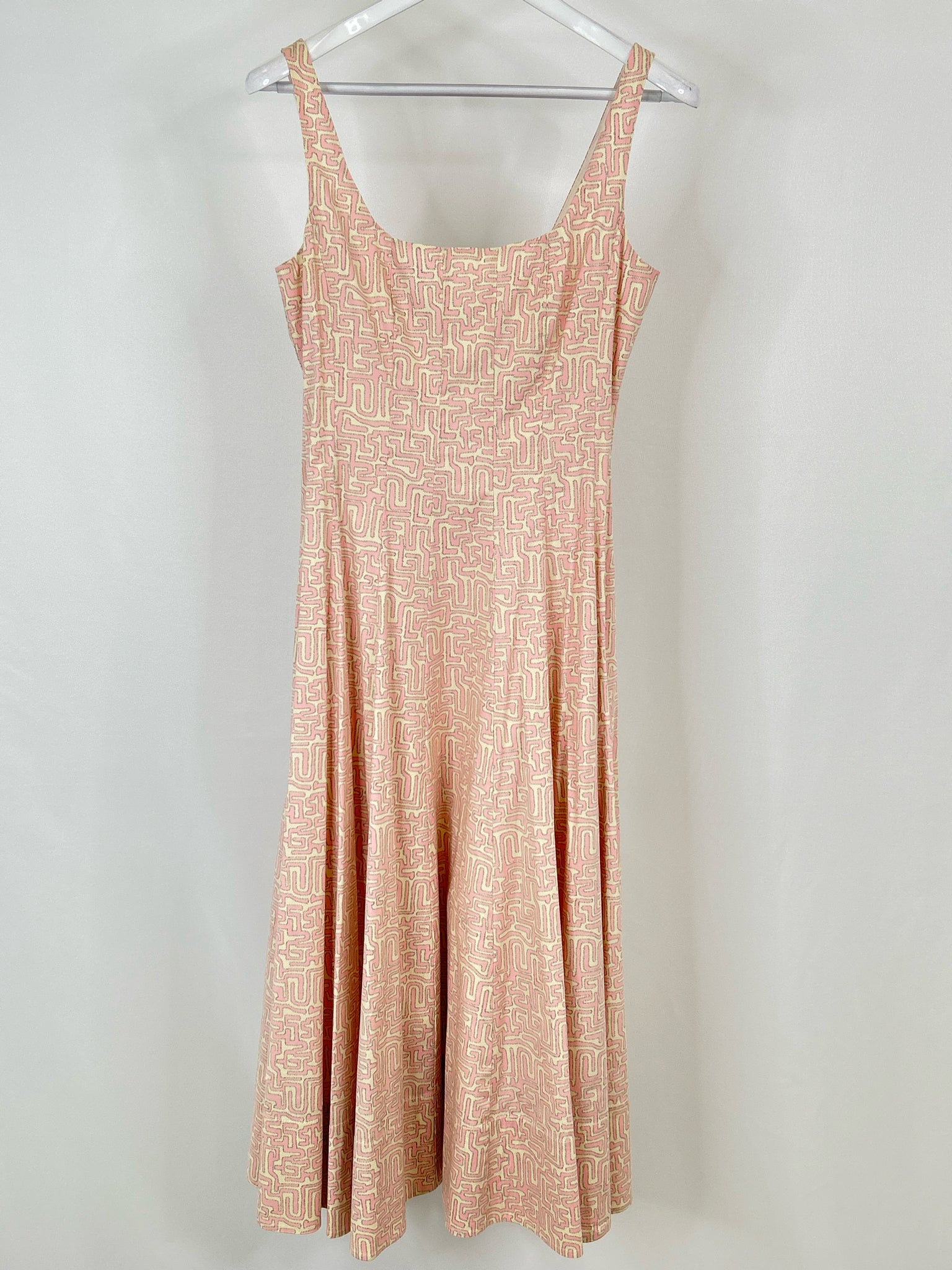 STAUD Size 8 Pink Print Women Dress