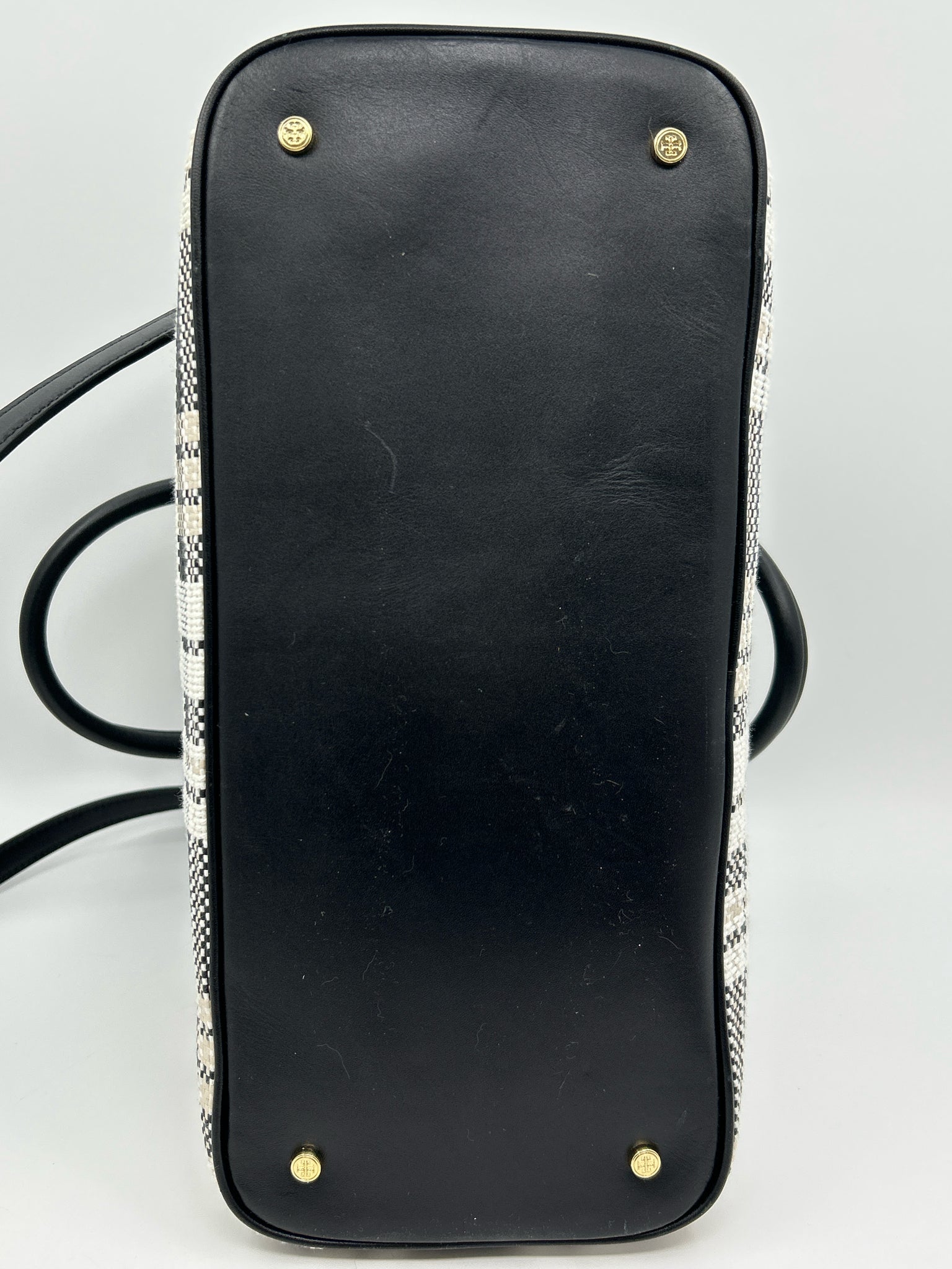 TORY BURCH Black and White Women Purse