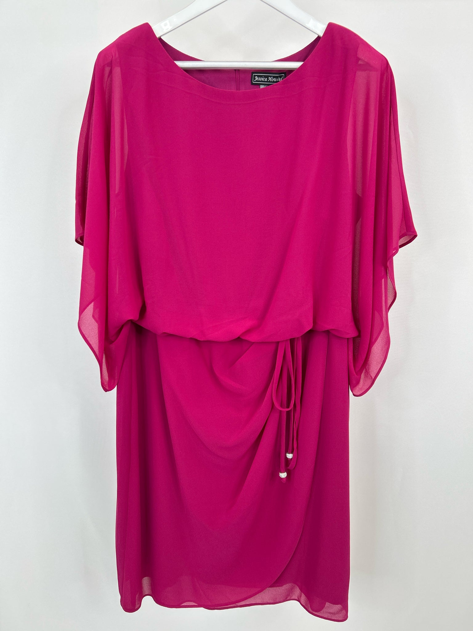 JESSICA HOWARD Size 16W Fuchsia Women Dress