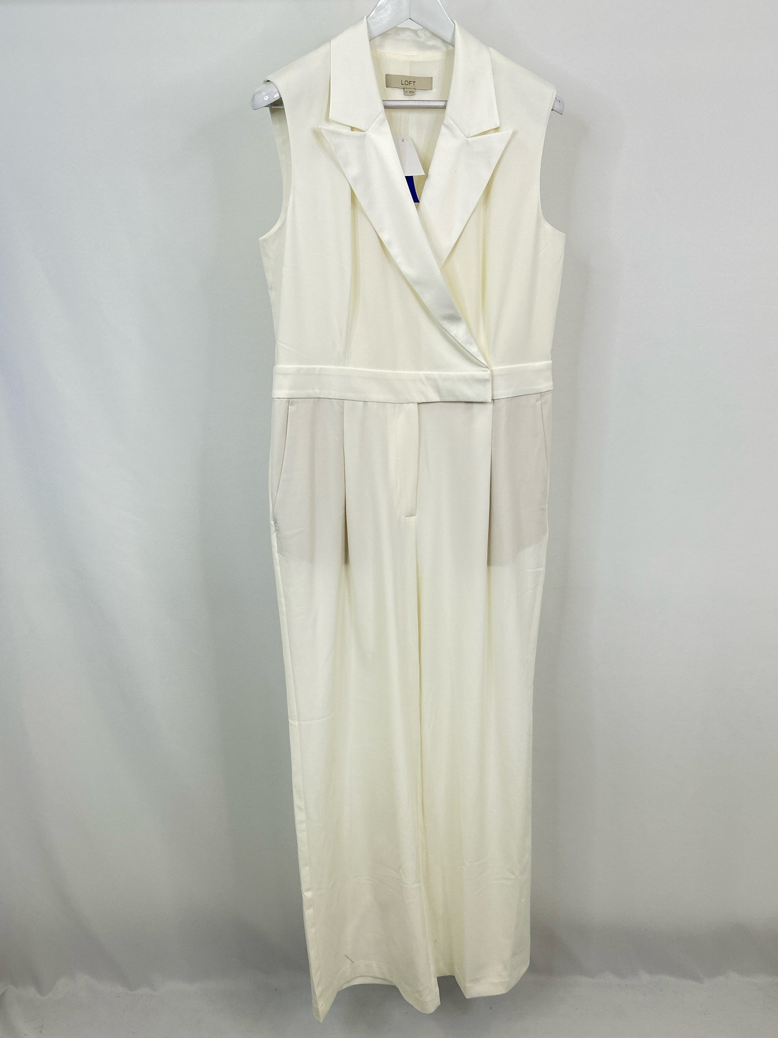 LOFT Size 12 Ivory Women Jumpsuit NWT