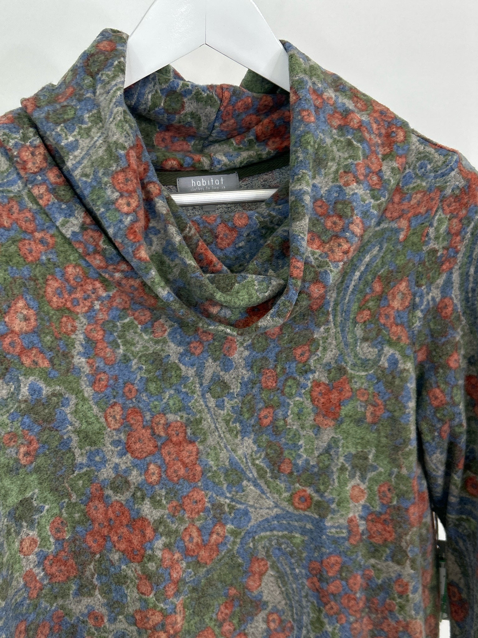 HABITAT Size S orange and blue Women Top