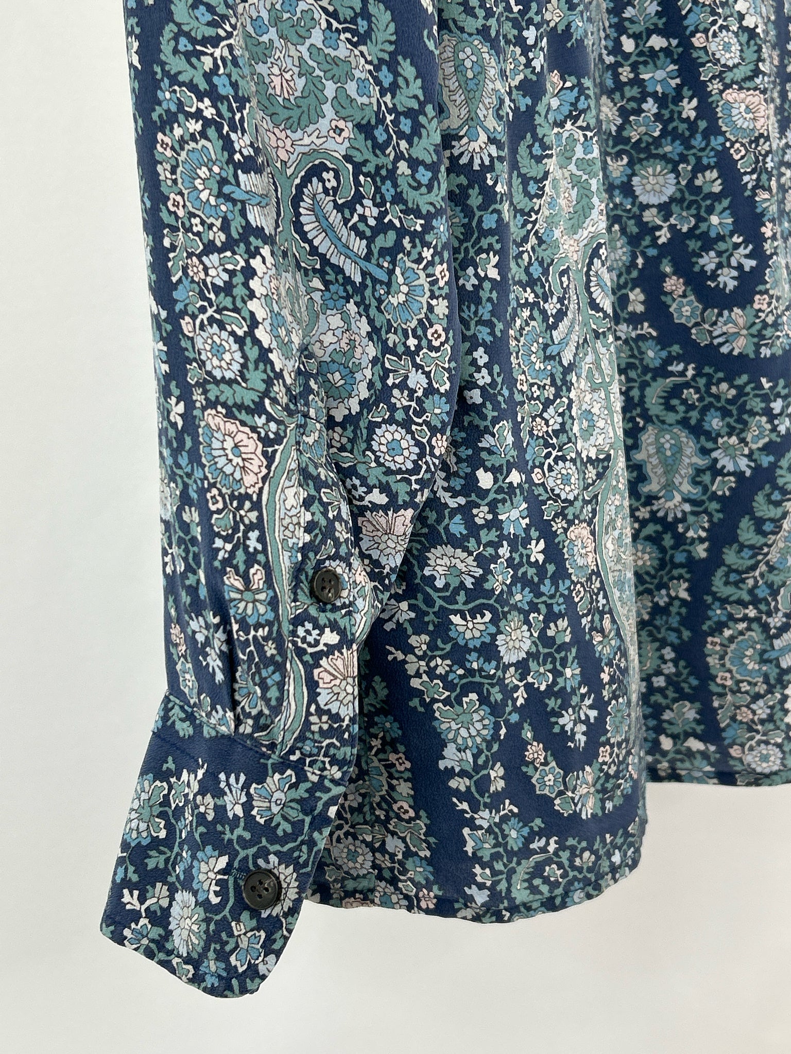 J. CREW Size XS Blue floral Women Blouse