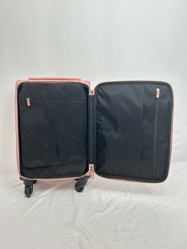 MCM Pink Ottomar Cabin Trolly Luggage Authenticated