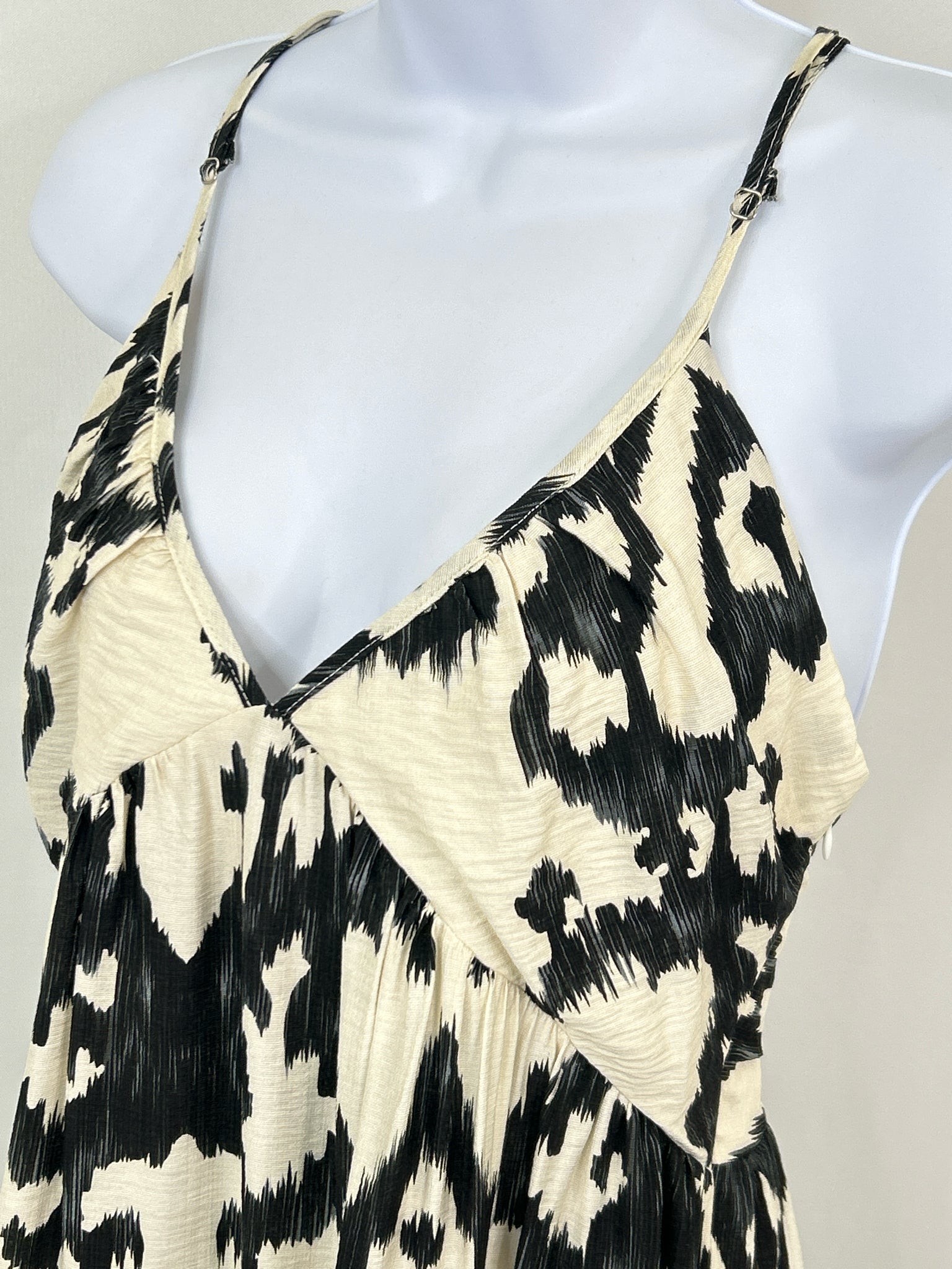 ADORA Size L Black & Cream Women Dress
