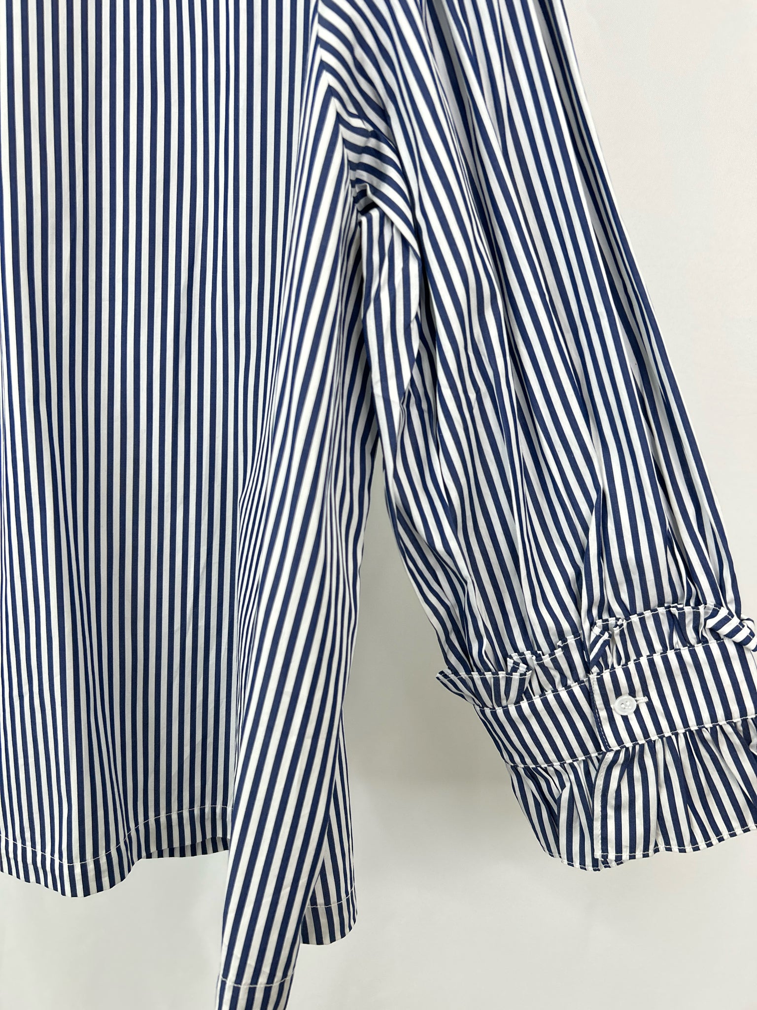 Harshman Size 3X WHITE AND BLUE Women Shirt