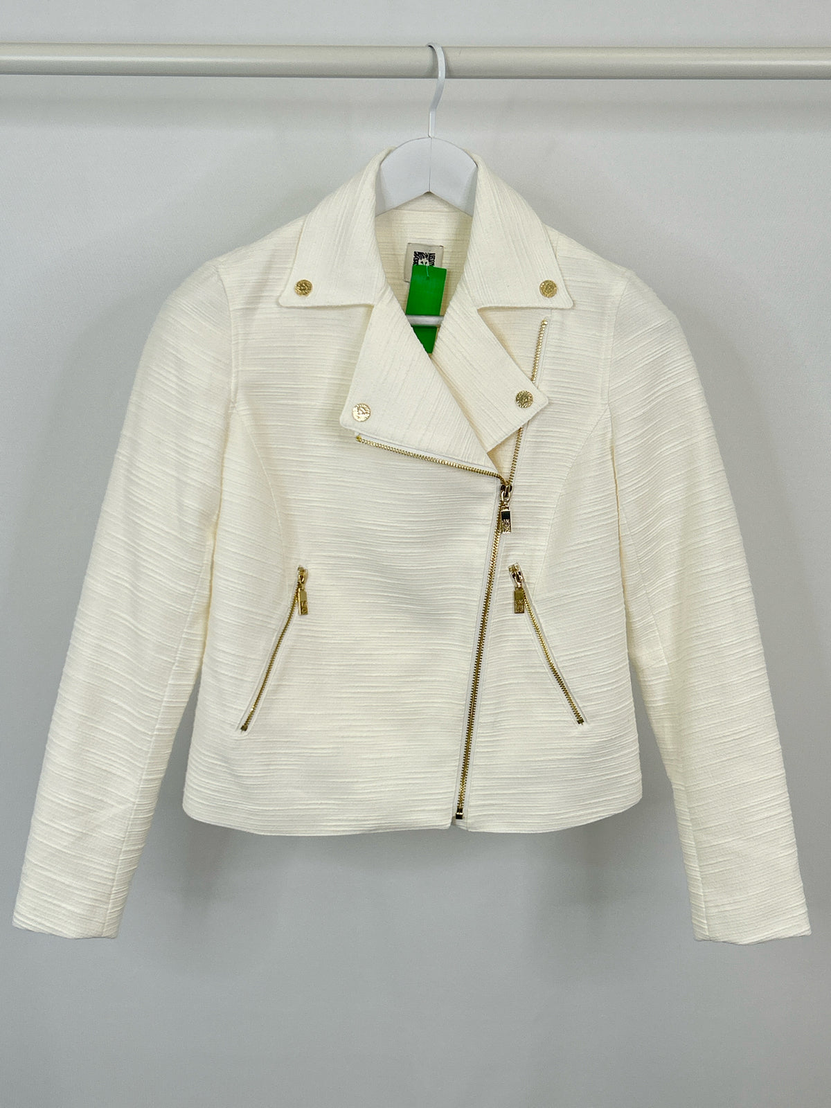 ANNE KLEIN Size XS Ivory Women Jacket