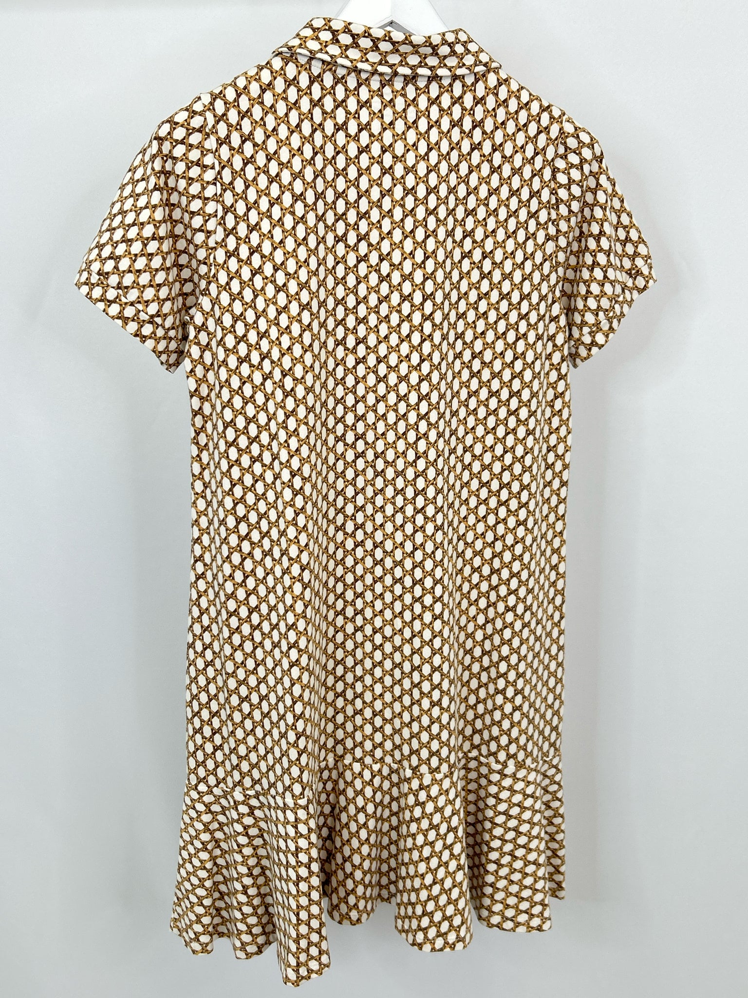 DUFFIELD LANE Size M Brown Print Women Dress