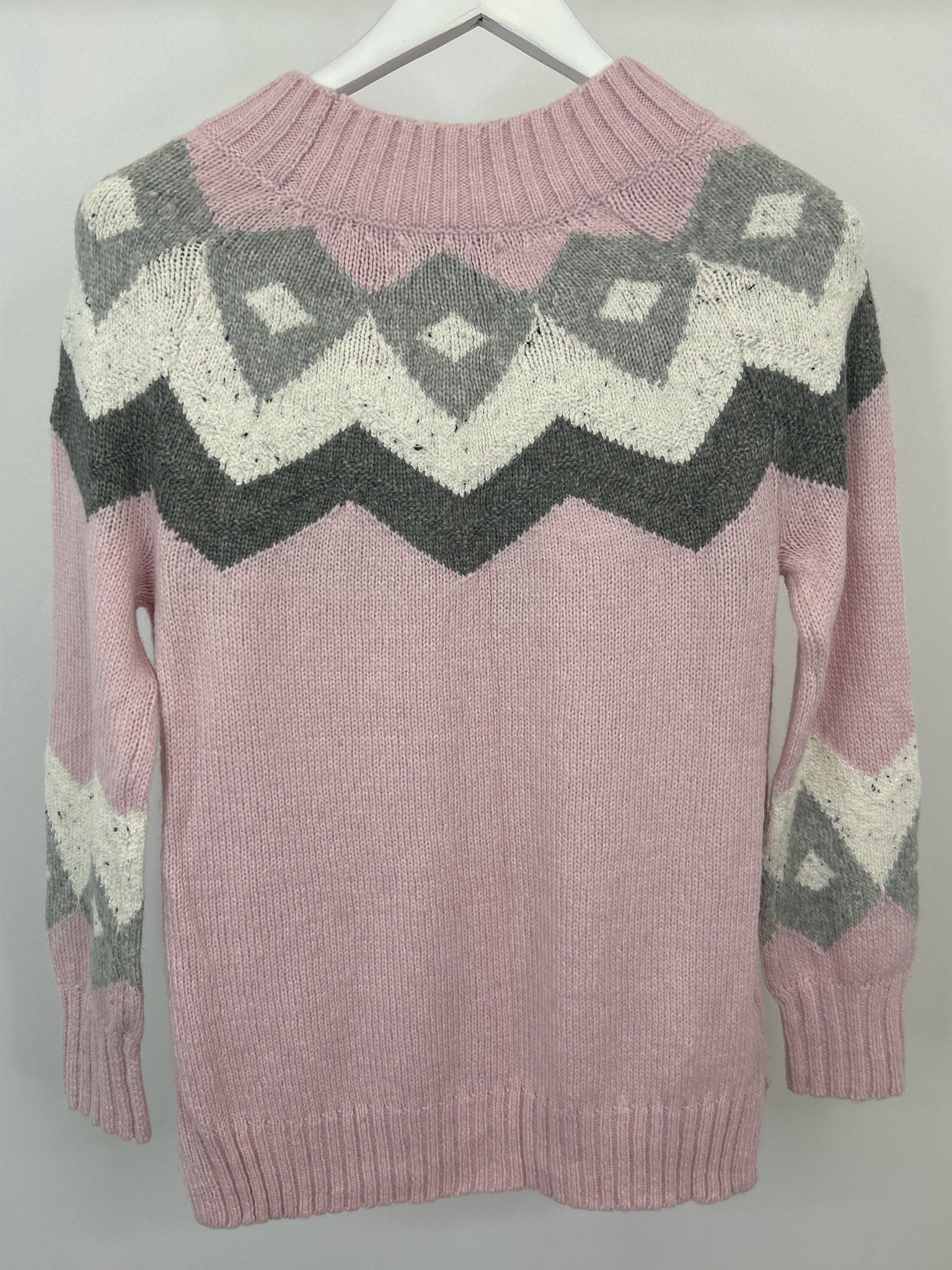 LOFT Size XS Pink Print Women Sweater NWT