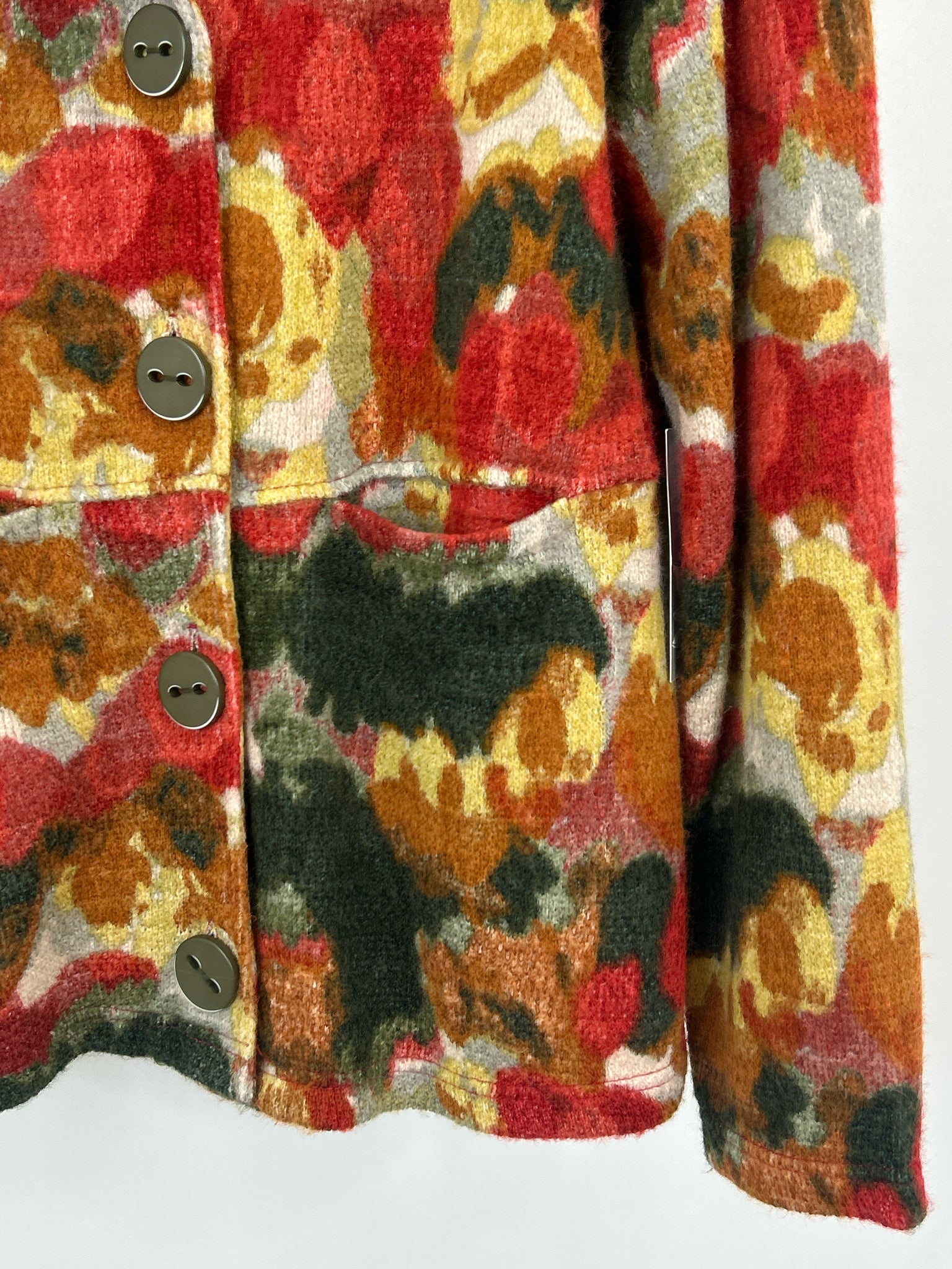 HABITAT Size S Red Print Women Jacket NWT