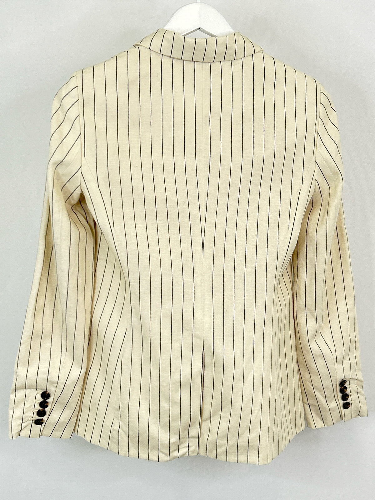 ANN TAYLOR Size 2 CREAM AND NAVY Women Blazer
