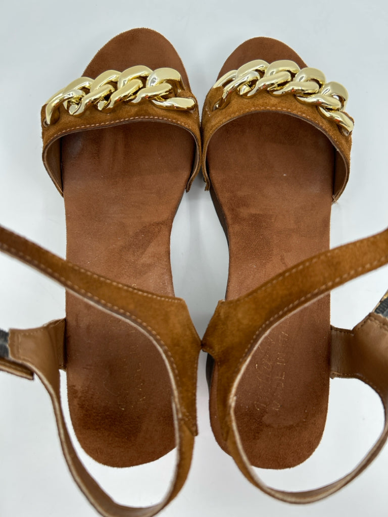 BELLA VITA Size 9.5W COGNAC Women's Sandal