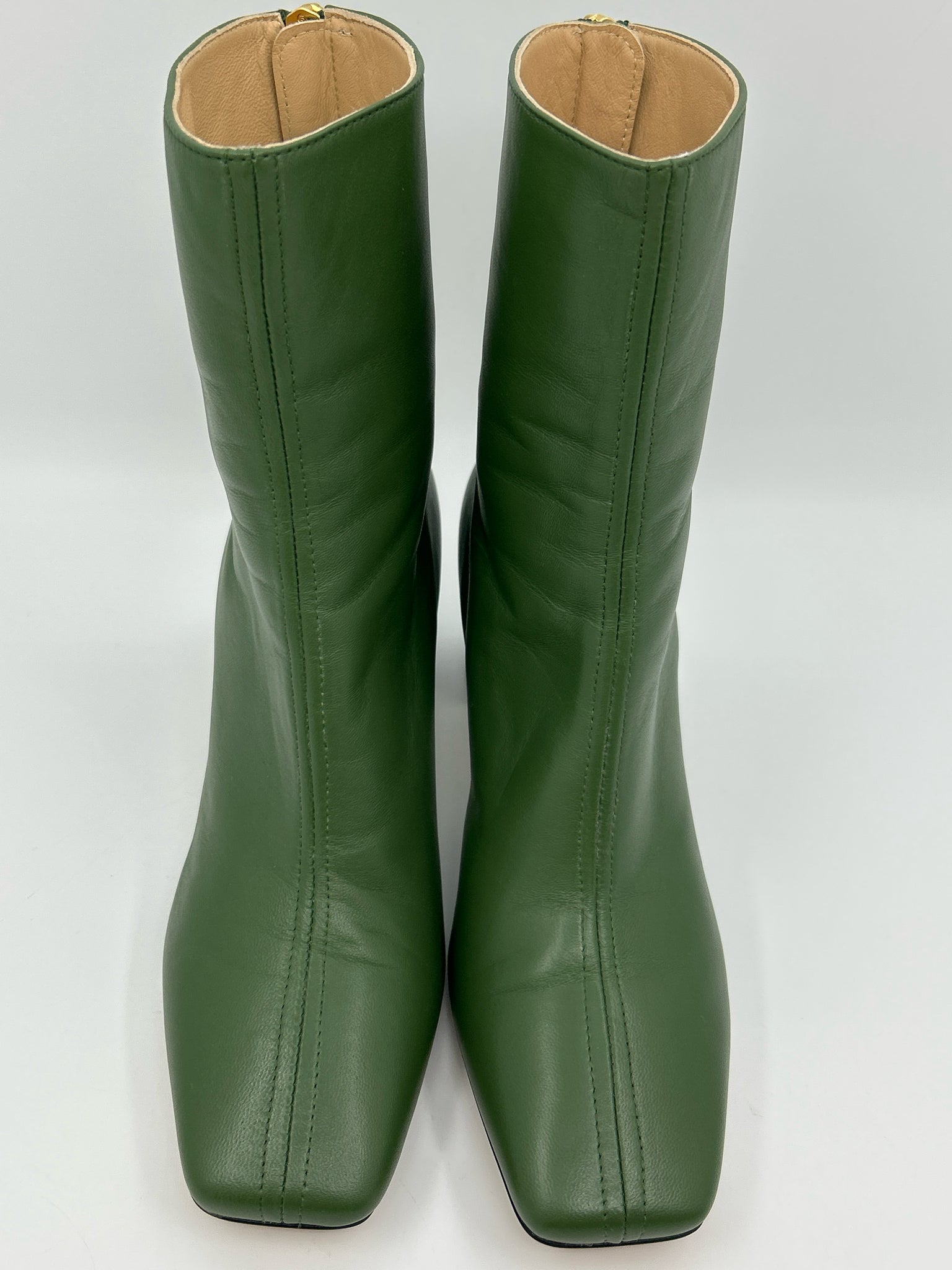 DEAR FRANCES Size 38/7.5 Green Women Booties NIB