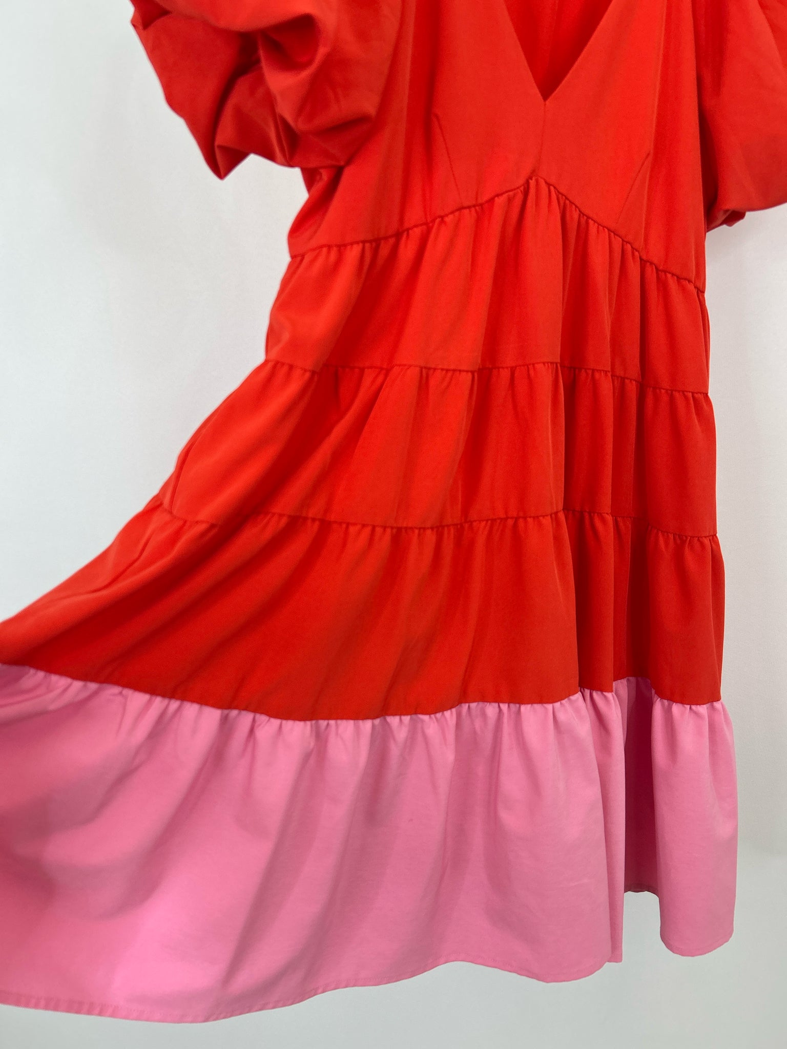ENTRO Size S RED AND PINK Women Dress