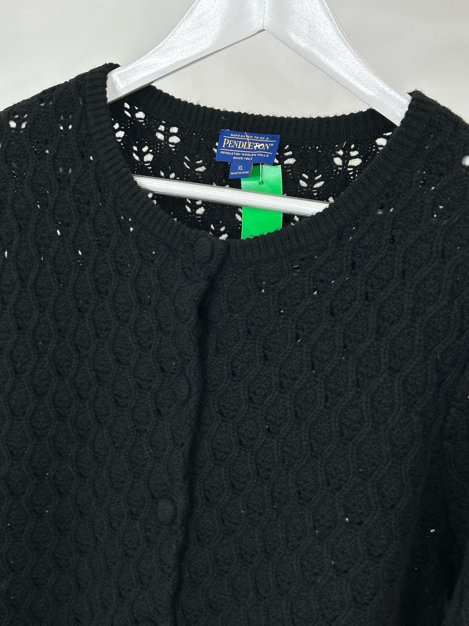 PENDLETON Size XL Black Women Cardigan
