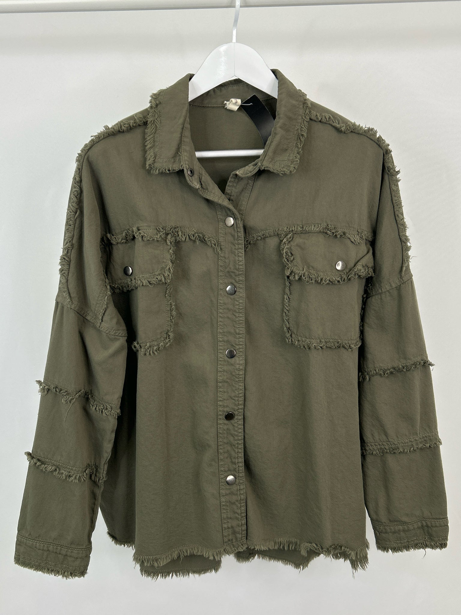 ELAN Size L OLIVE GREEN Women Jacket