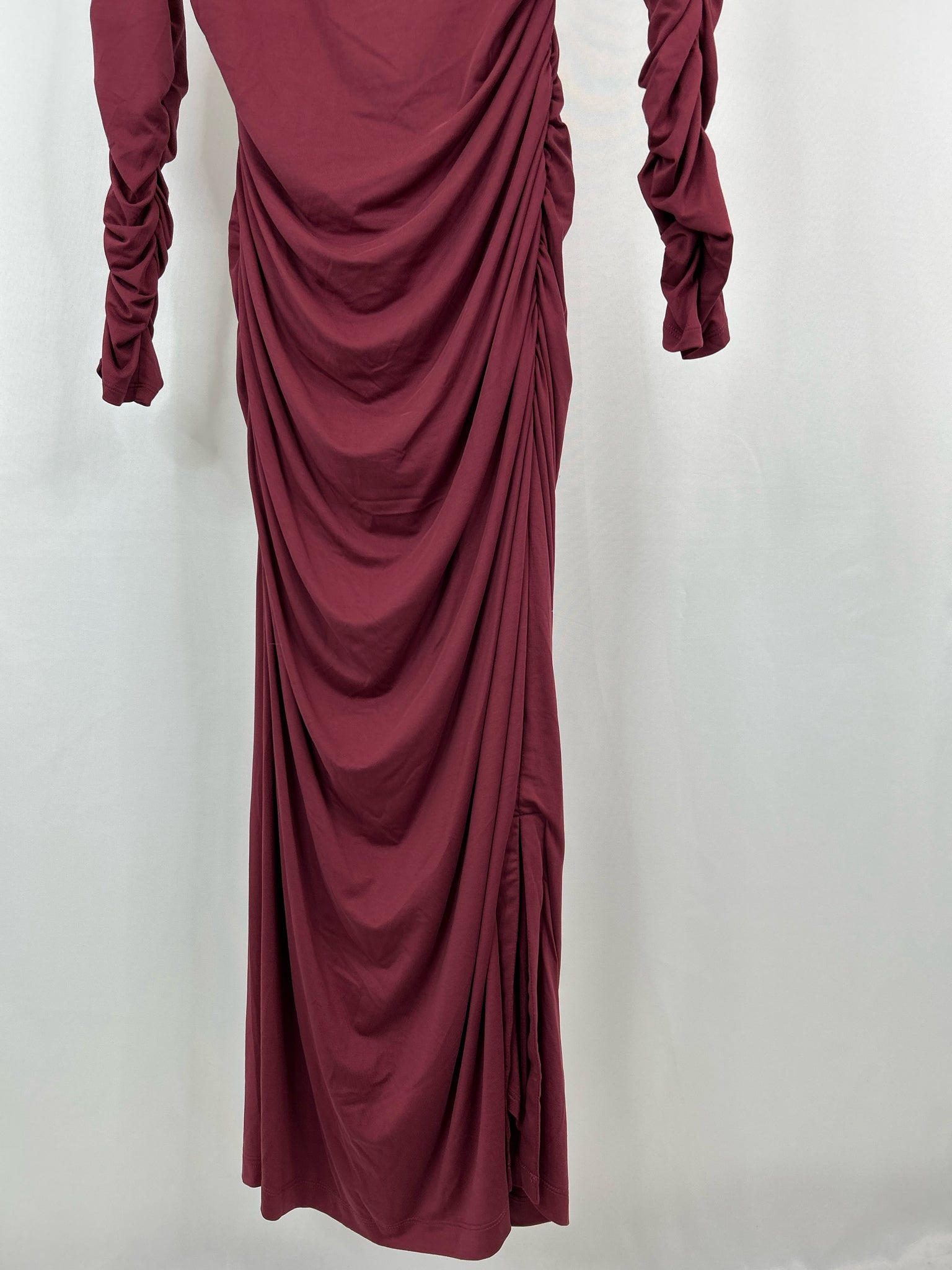 ANTHROPOLOGIE Size L Wine Bordeaux Women Dress NWT