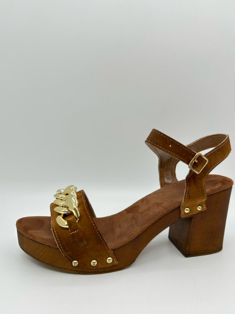 BELLA VITA Size 9.5W COGNAC Women's Sandal