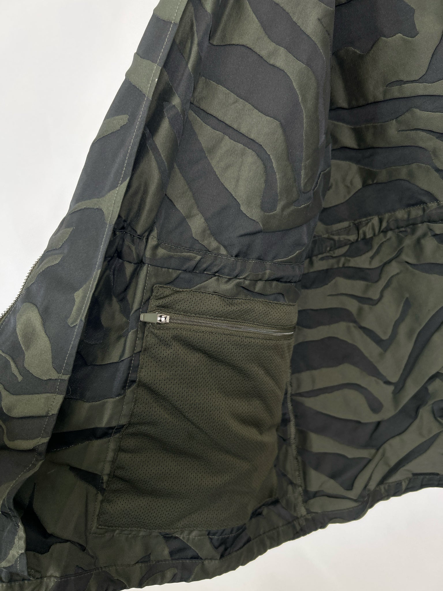 CHICO'S Size 14 Green and Black Camo Jacket