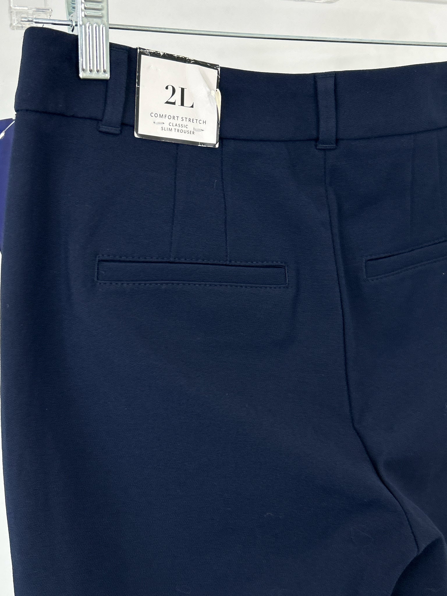 White House Black Market Size 2L Navy Women Pants NWT
