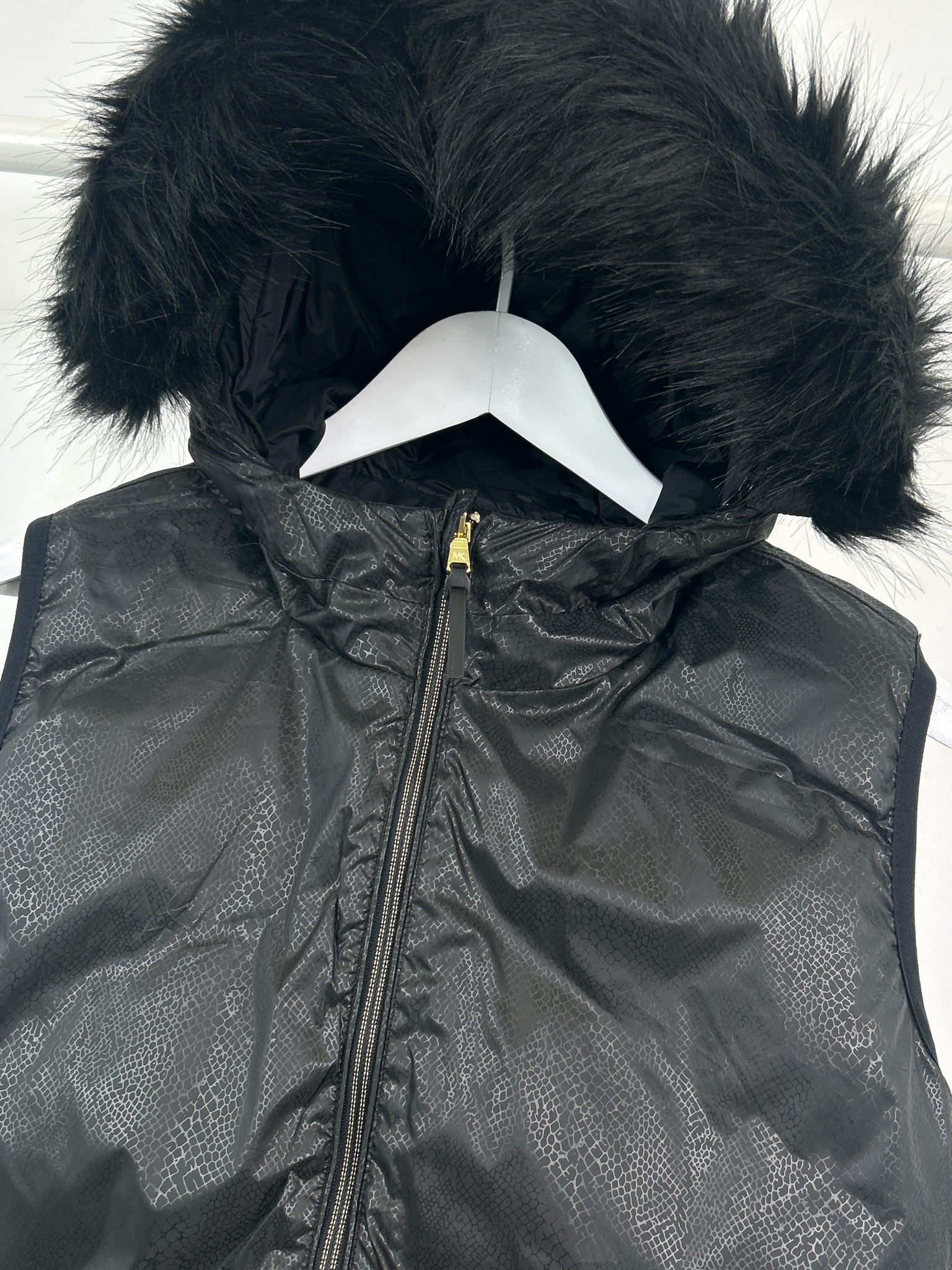 MICHAEL MICHAEL KORS Size L Black Women Vest