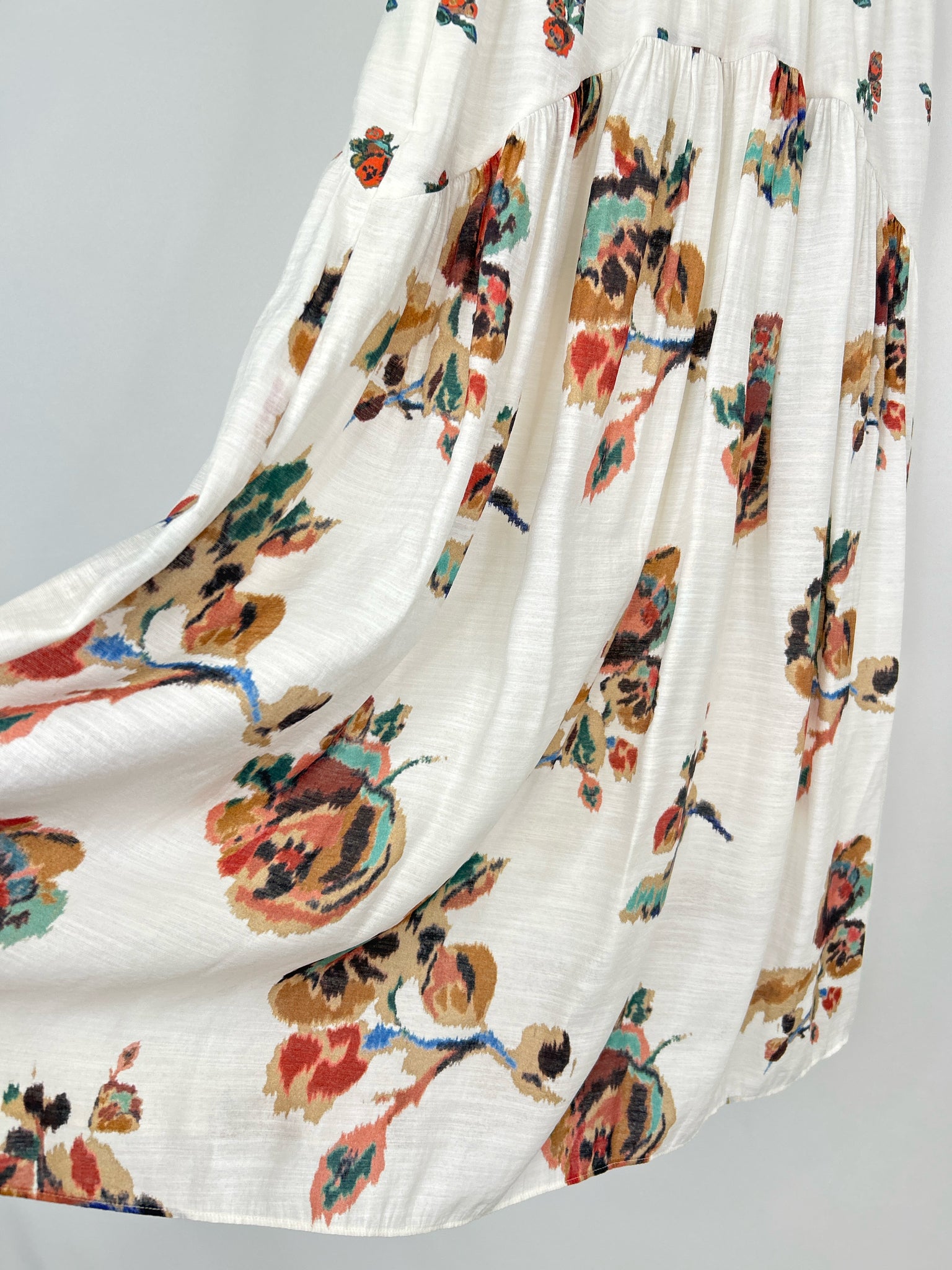 VINCE Size XS White Floral Women Skirt