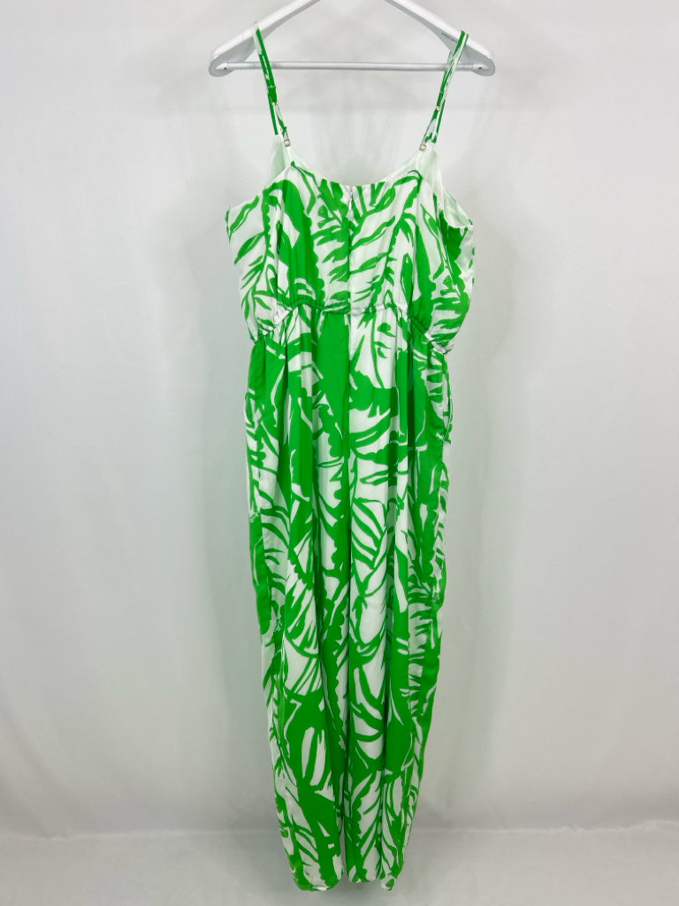 LILLY PULITZER FOR TARGET Size XL GREEN AND WHITE Women's Jumpsuit