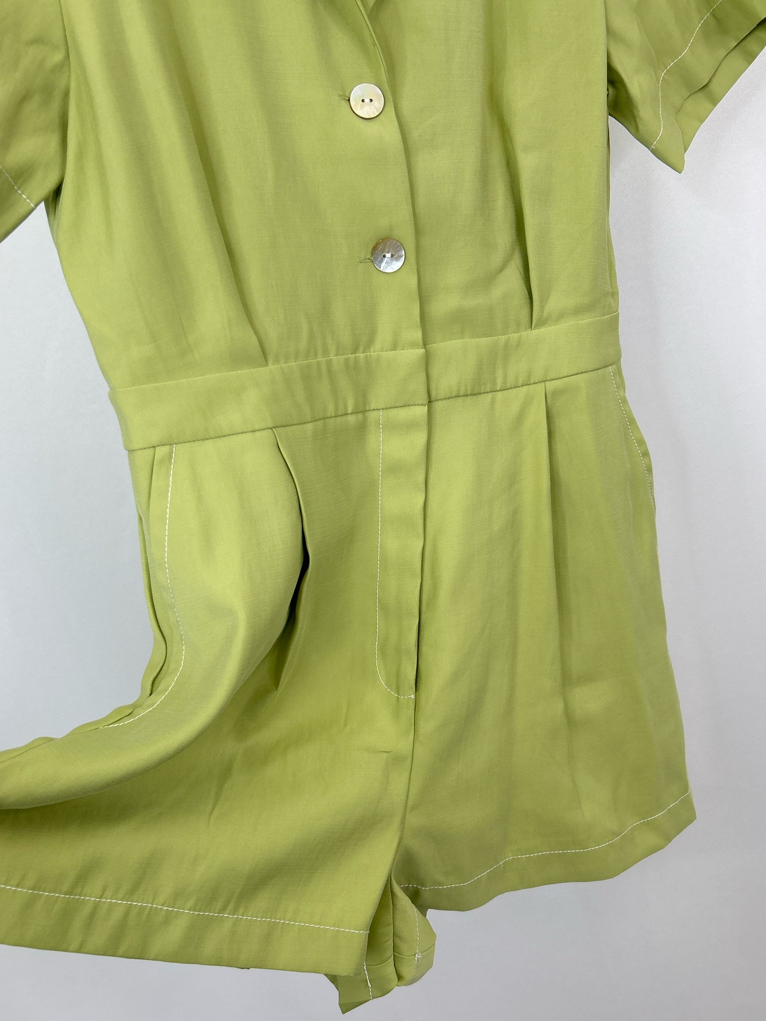 MNG Size M Green Women Romper