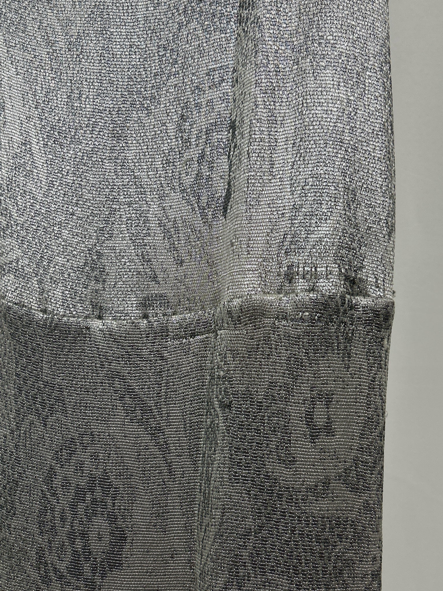 DIANE VON FURSTENBERG Size 2 Silver Metallic Women Dress