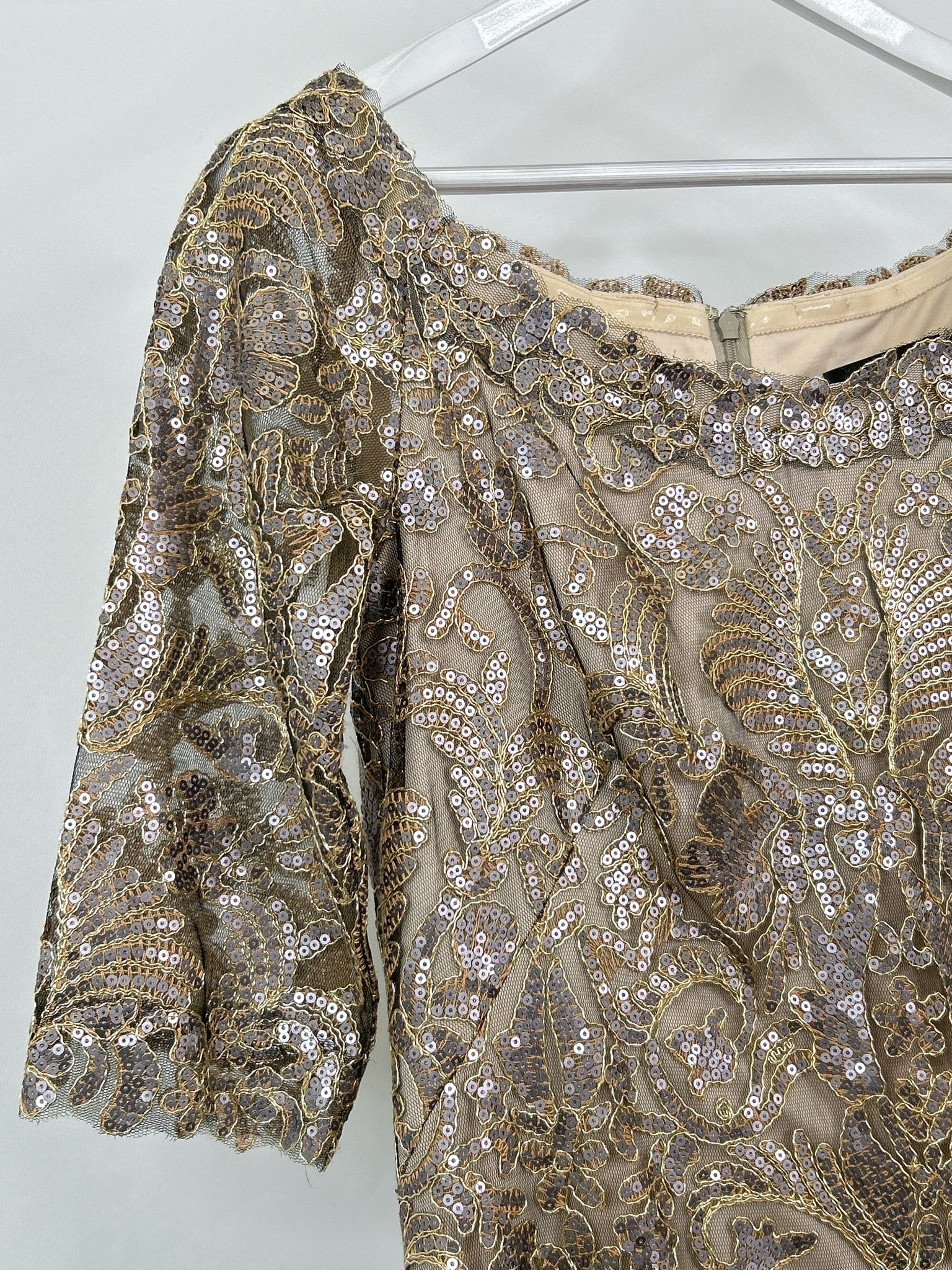 TADASHI SHOJI Size 14 Copper Women Dress NWT