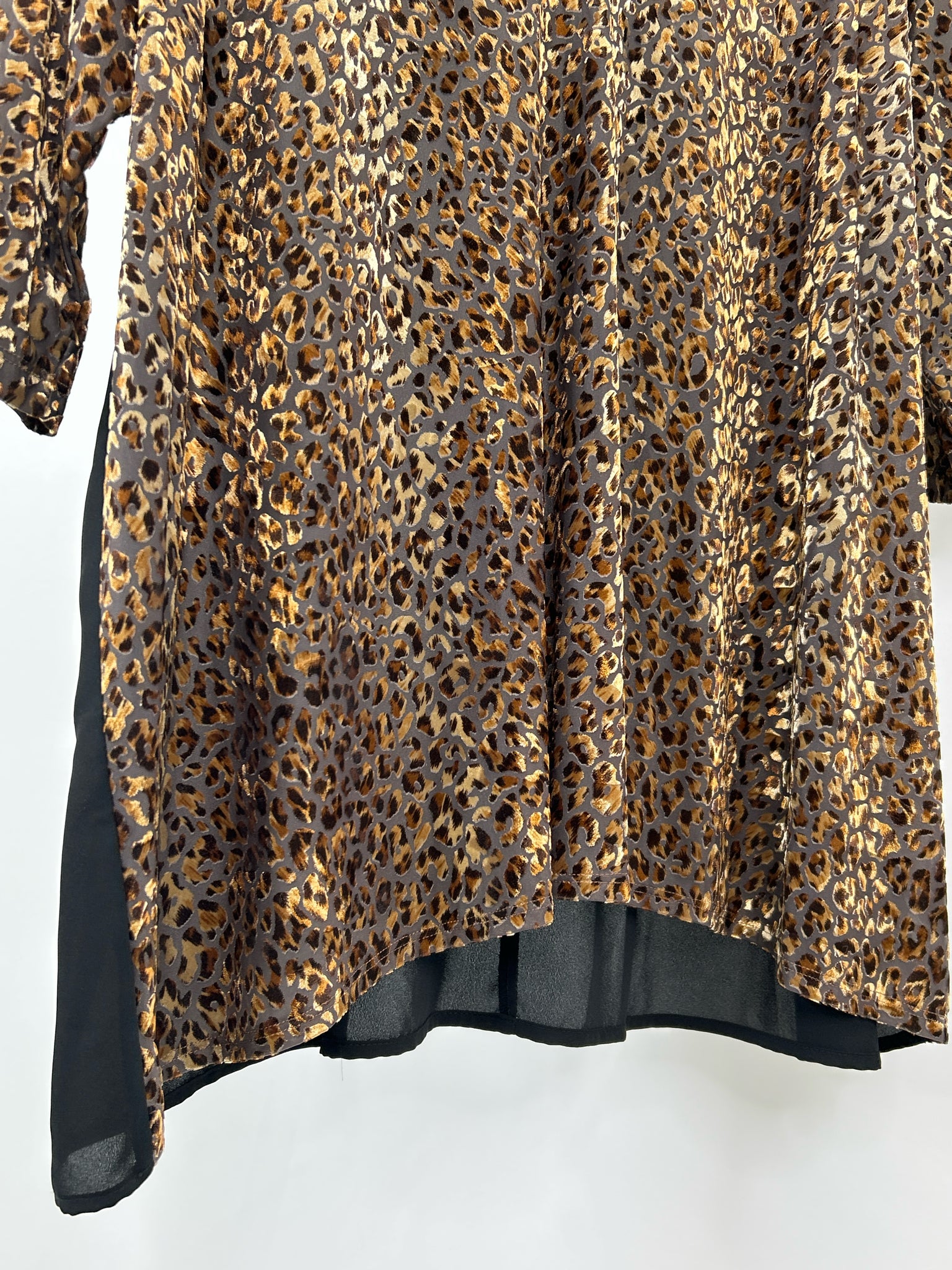 KAREN KANE Size 3X Brown Print Women Top NWT