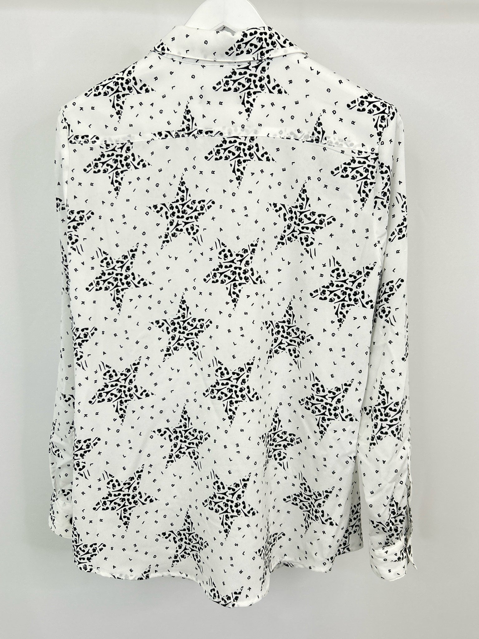KARL LAGERFELD Size L White and black Women Shirt