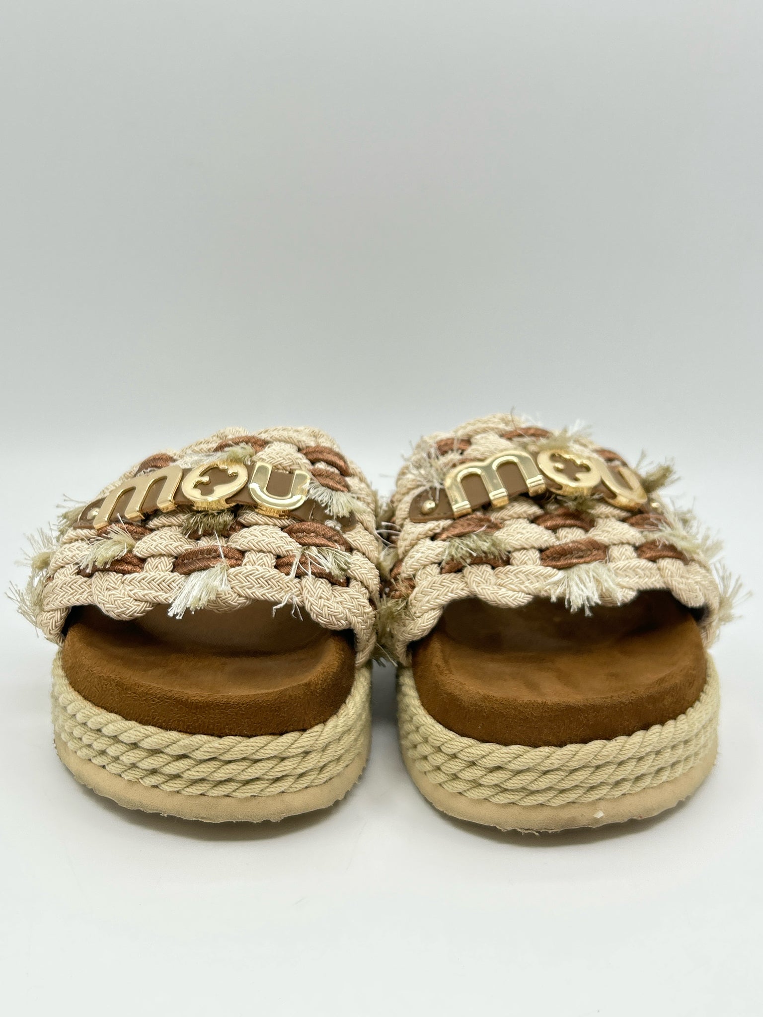 Mou Monoband Size 9 Beige Women Sandal