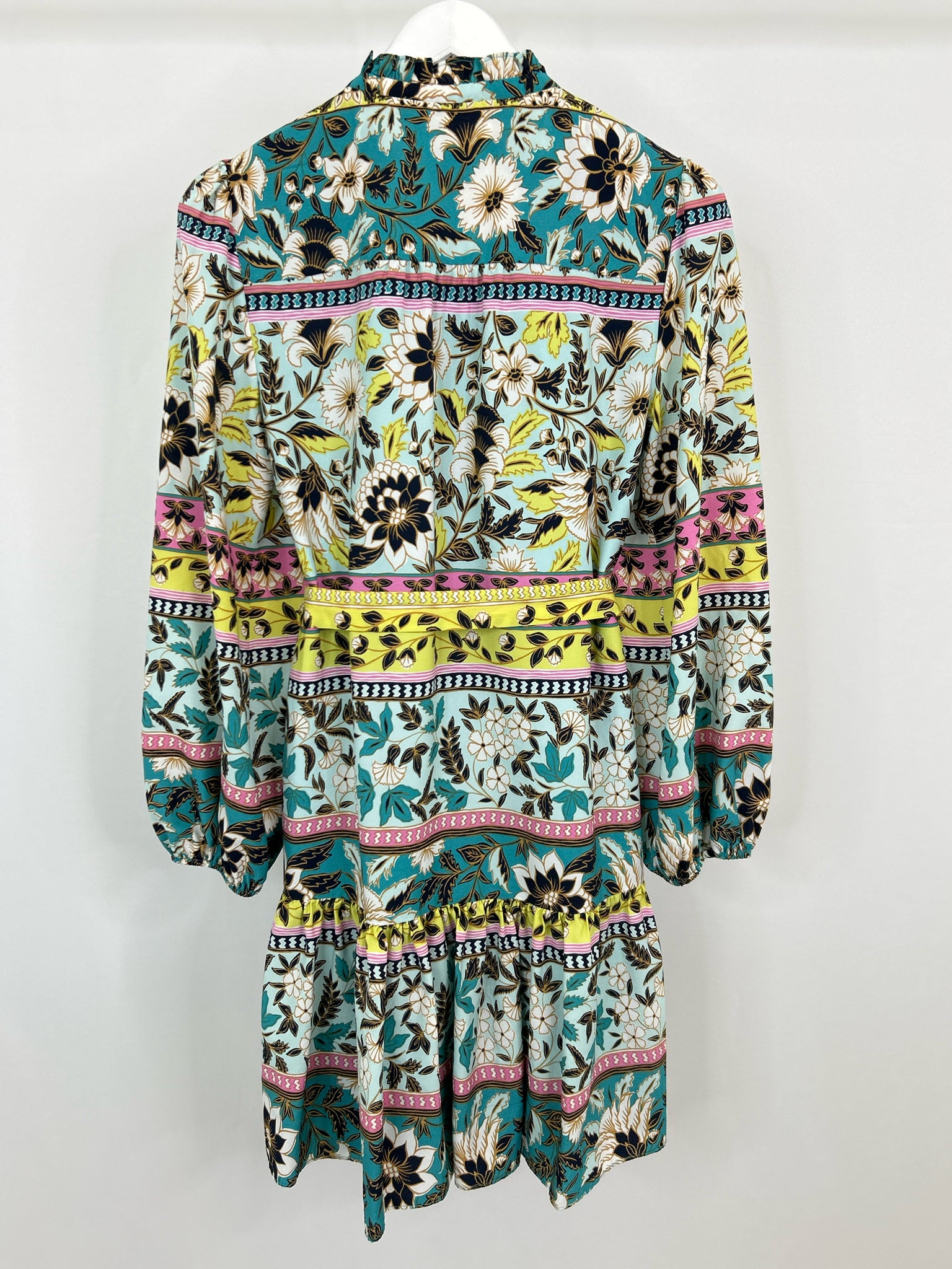 VINCE CAMUTO Size 8 AQUA PRINT Women Dress