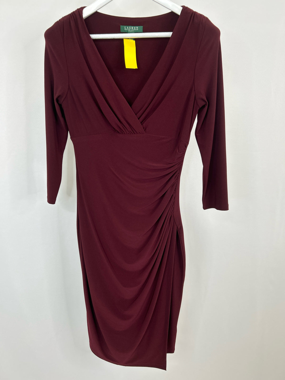 Lauren Ralph Lauren Size 6 Burgundy Women Dress